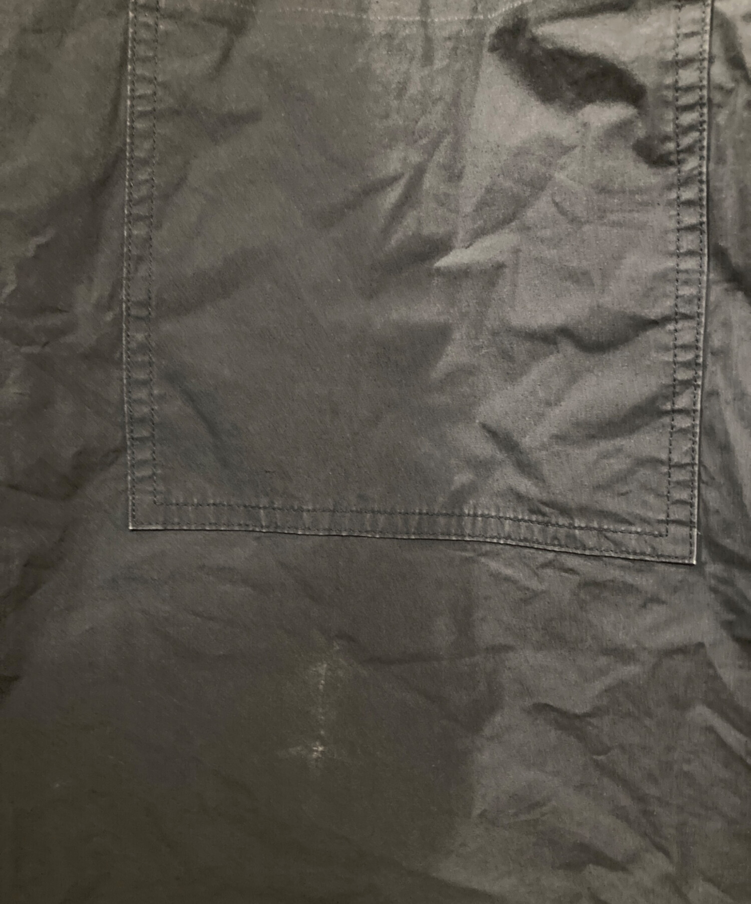 中古・古着通販】YORI (ヨリ) バックフリルブラウス ネイビー サイズ