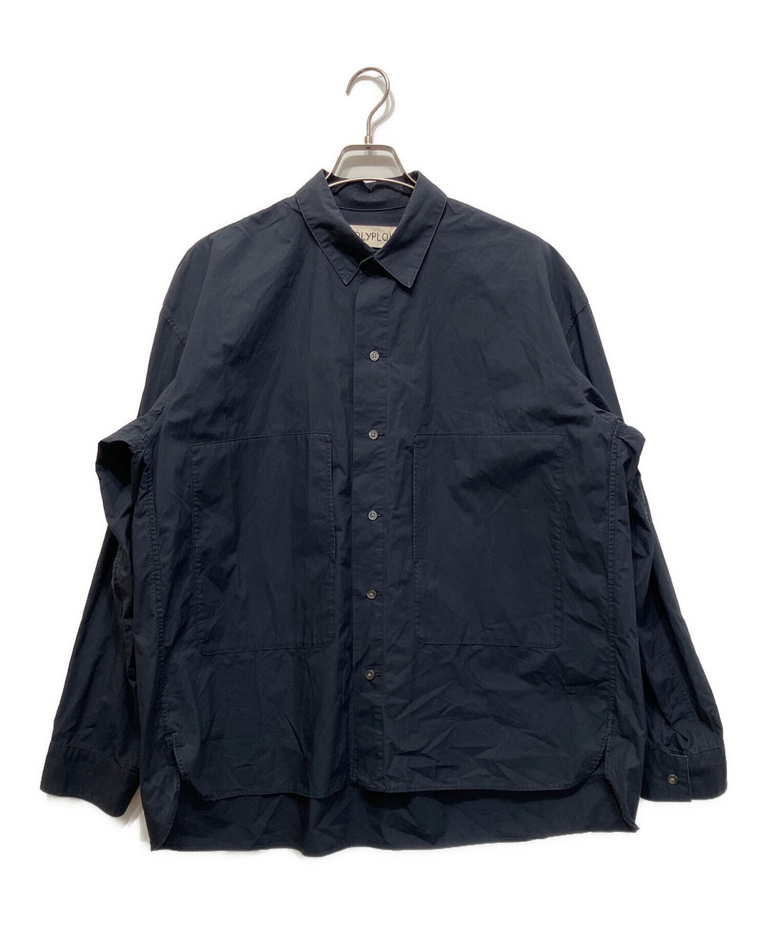 中古・古着通販】POLYPLOID (ポリプロイド) シャツジャケット ネイビー