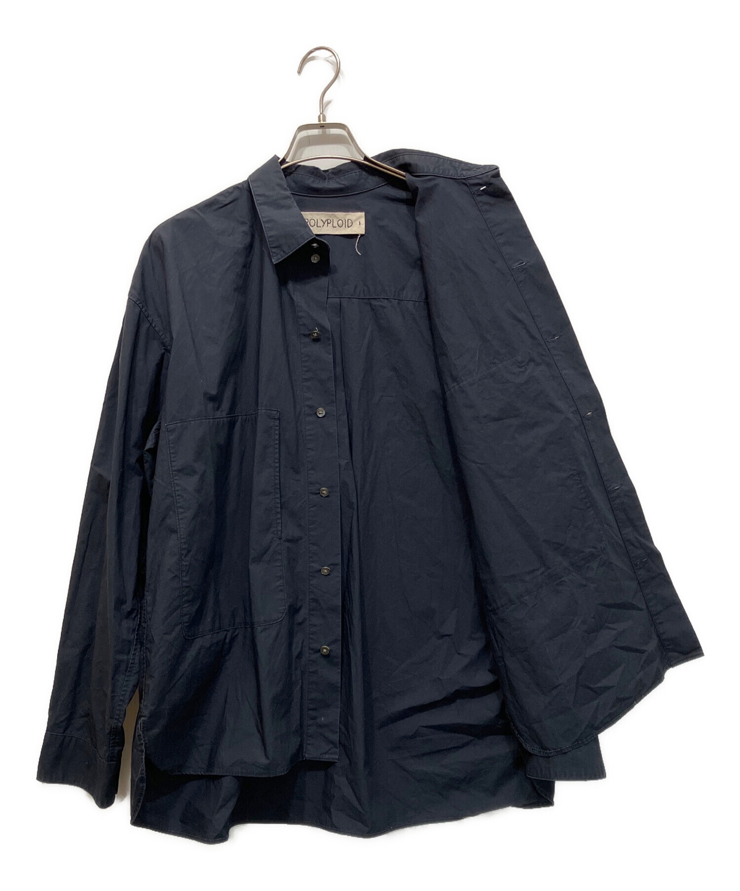 中古・古着通販】POLYPLOID (ポリプロイド) シャツジャケット ネイビー
