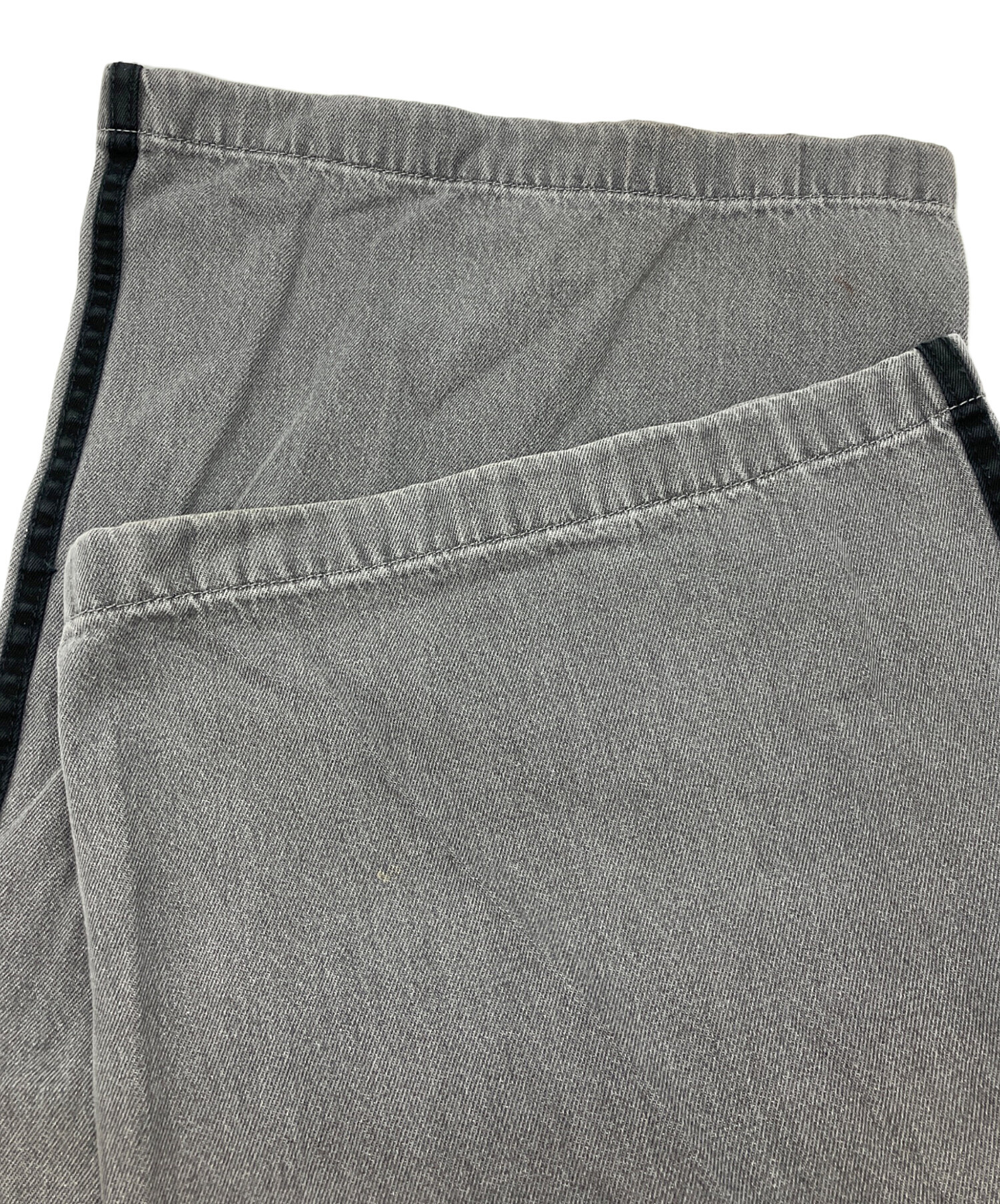 中古・古着通販】adidas (アディダス) ワイドパンツ グレー サイズ