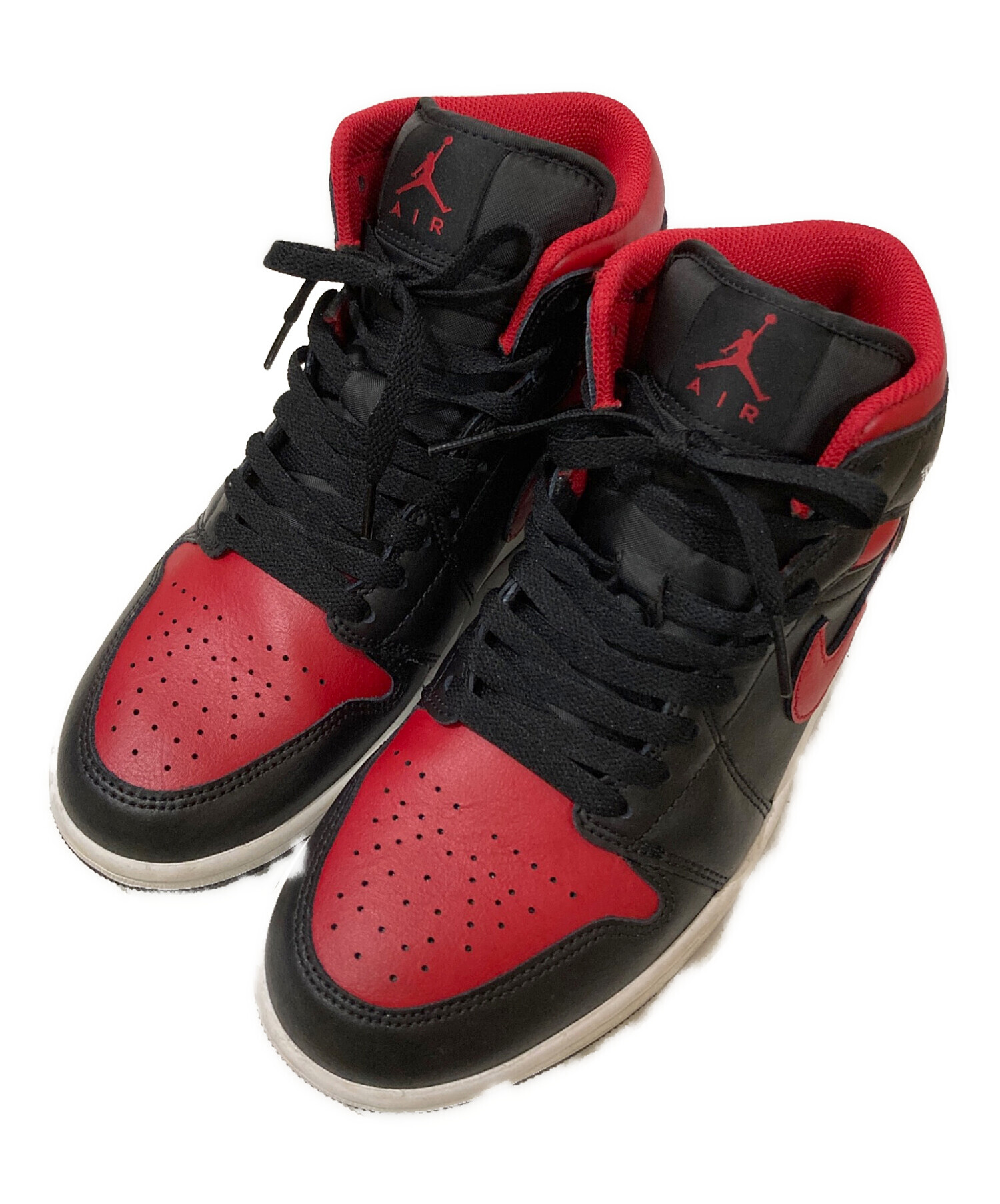 中古・古着通販】NIKE (ナイキ) Air Jordan 1 Mid Bred レッド 