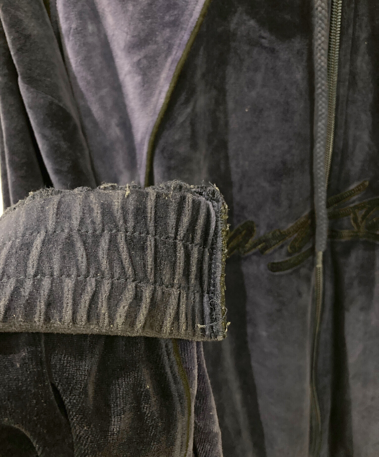 中古・古着通販】YARDSALE (ヤードセール) ベロアジップパーカー