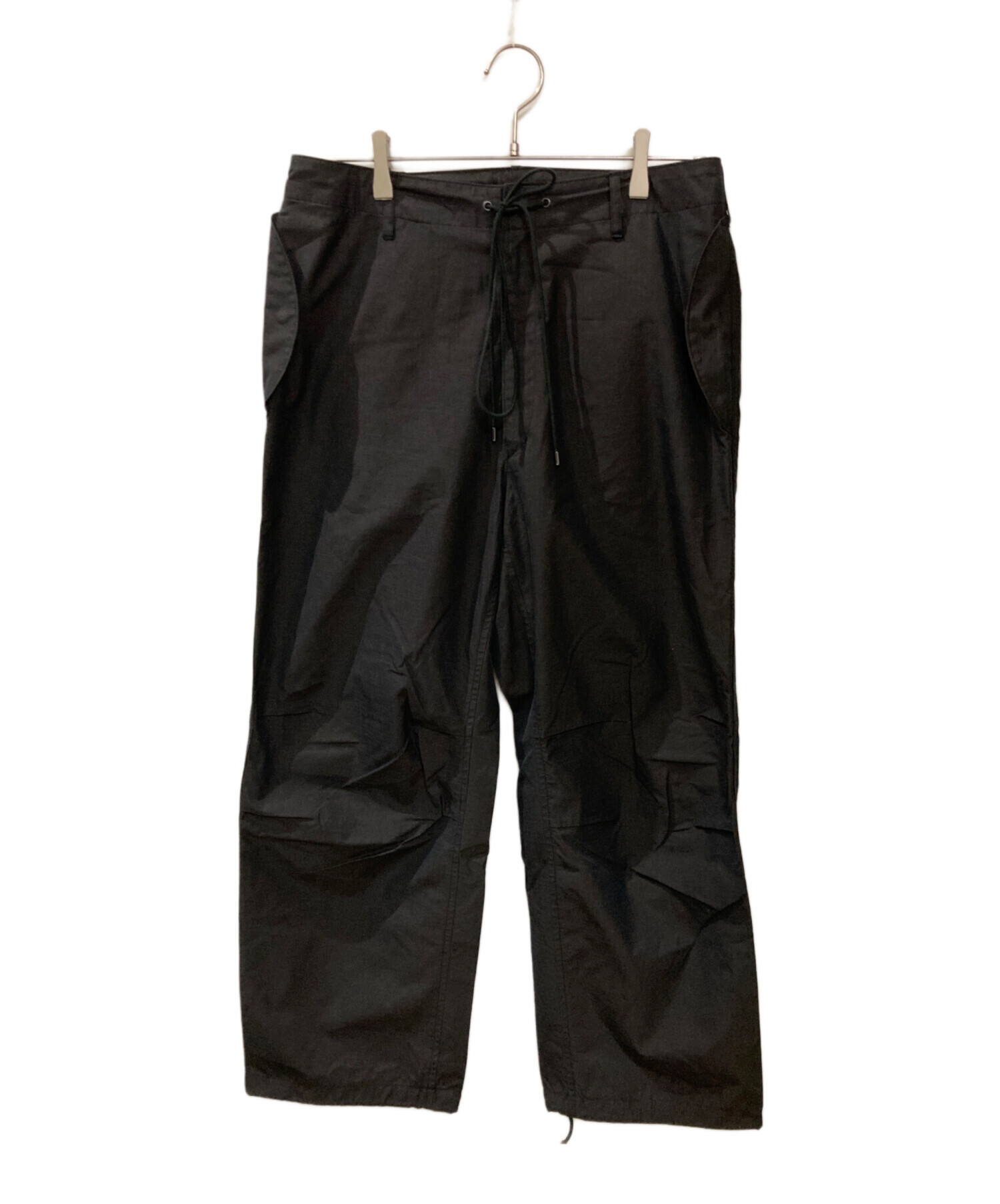 パンツ AURALEE WASHED FINX RIPSTOP FIELD PANTS Auralee Washed Finx Ripstop Chambray Field Pants - Black | Garmentory