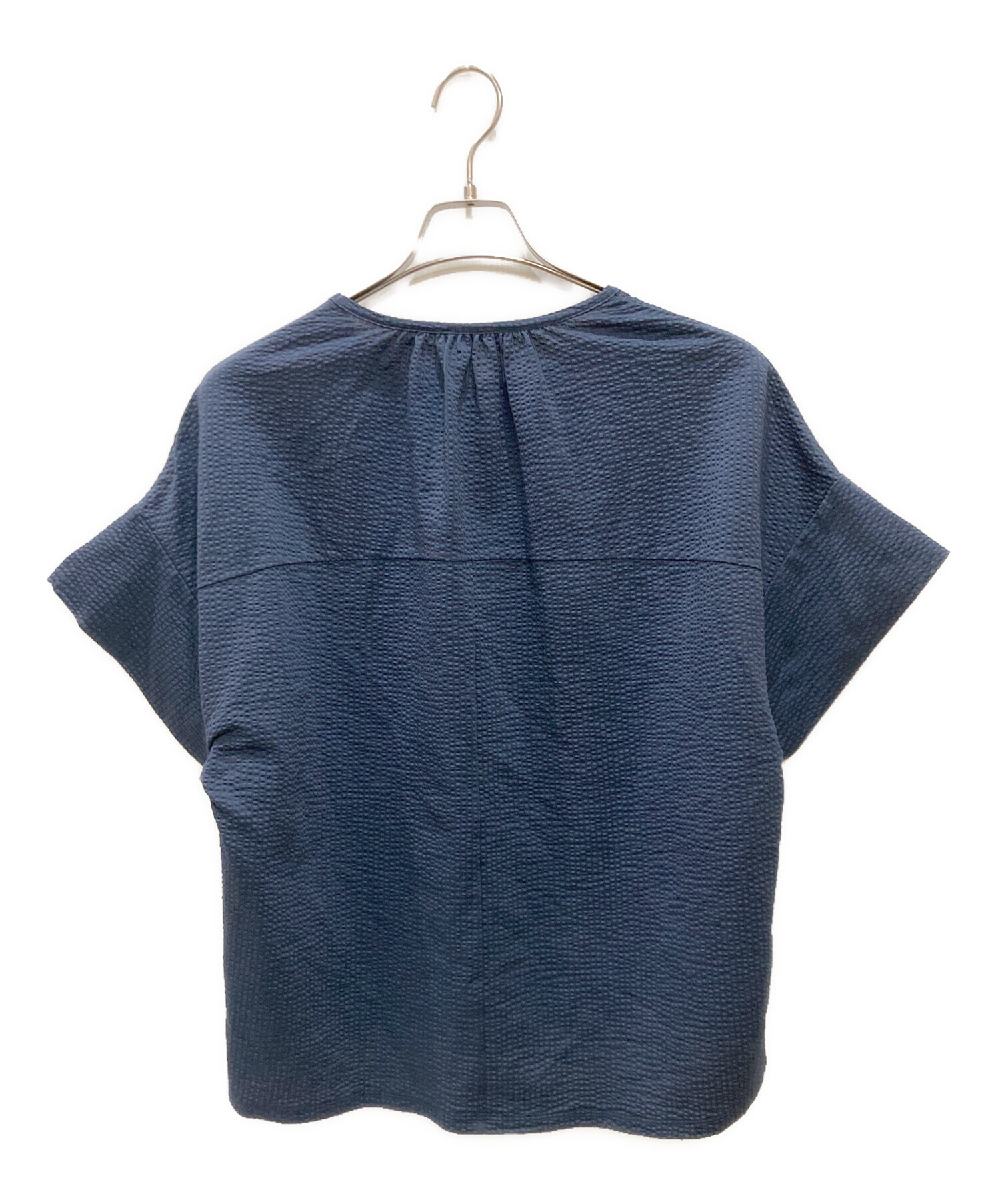theory luxe 青 ブラウス　ブルー　セオリーリュクス　M 中古・古着通販】theory luxe (セオリーリュクス) シアサッカー