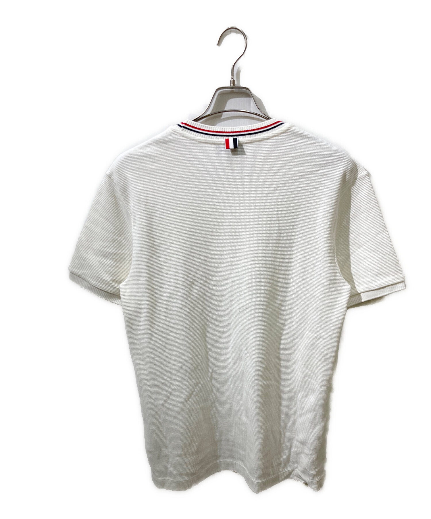 THOM BROWNE トムブラウン ベスト XS 白 【古着】【中古】【送料無料】 中古・古着通販】Thom Browne (トムブラウン) チェックシャツ ホワイト