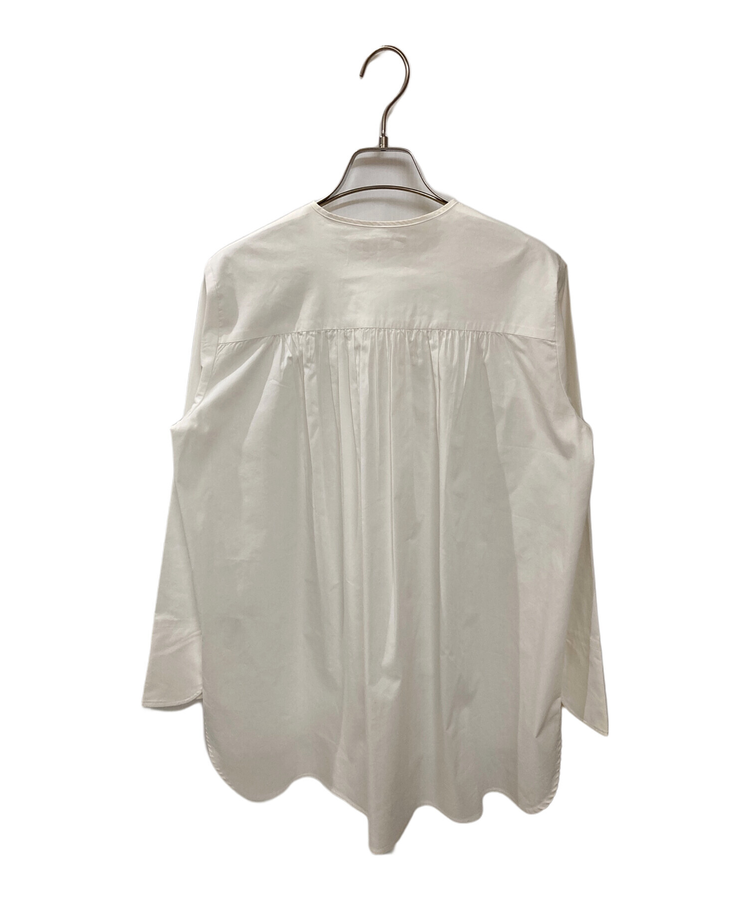 中古・古着通販】yori (ヨリ) フロントフリルブラウス ホワイト サイズ