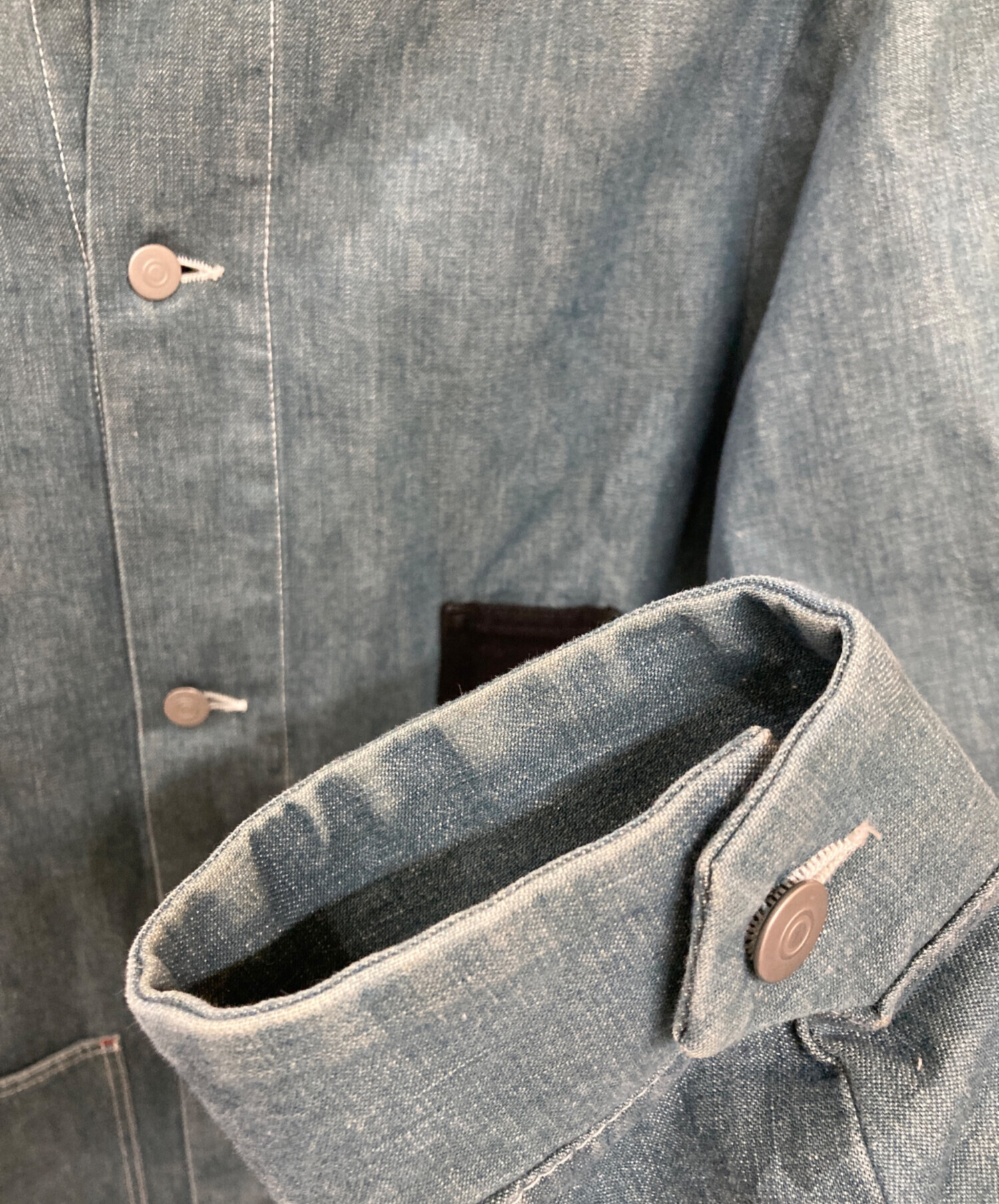 メゾンマルジェラ　デニム　カバーオール　　サイズ40 Maison Margiela メゾンマルジェラ コントラストカラー デニム