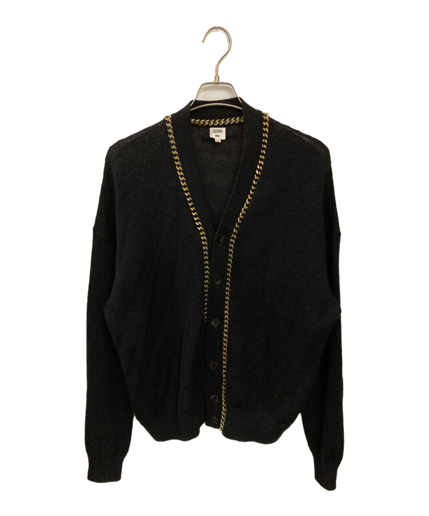 ジャンポールゴルチェ　ジップカーディガン 90年代 ジャン＝ポール・ゴルチエ プレッピーウールニットカーディガン