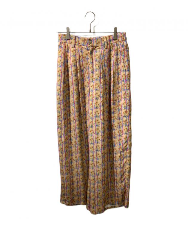中古・古着通販】MUVEIL (ミュベール) ブーケ ストライプ パンツ