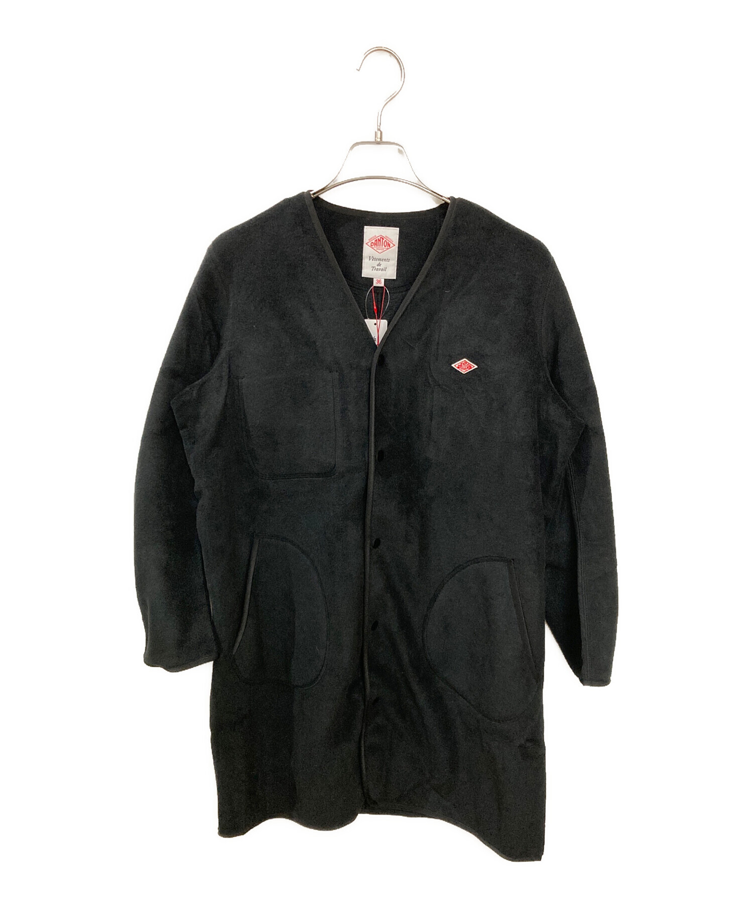 中古・古着通販】DANTON (ダントン) Vネックフリースロングジャケット 