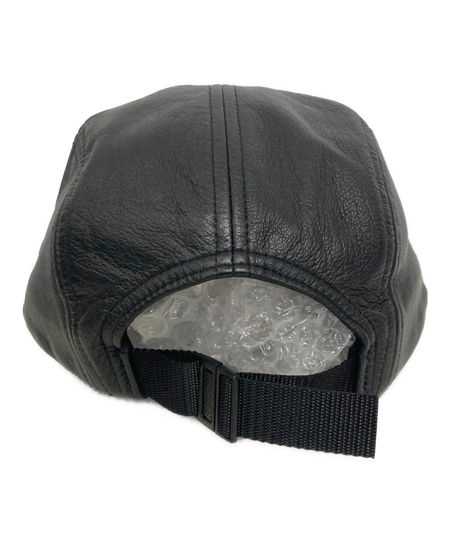 中古・古着通販】Supreme (シュプリーム) Leather Camp Cap ブラック
