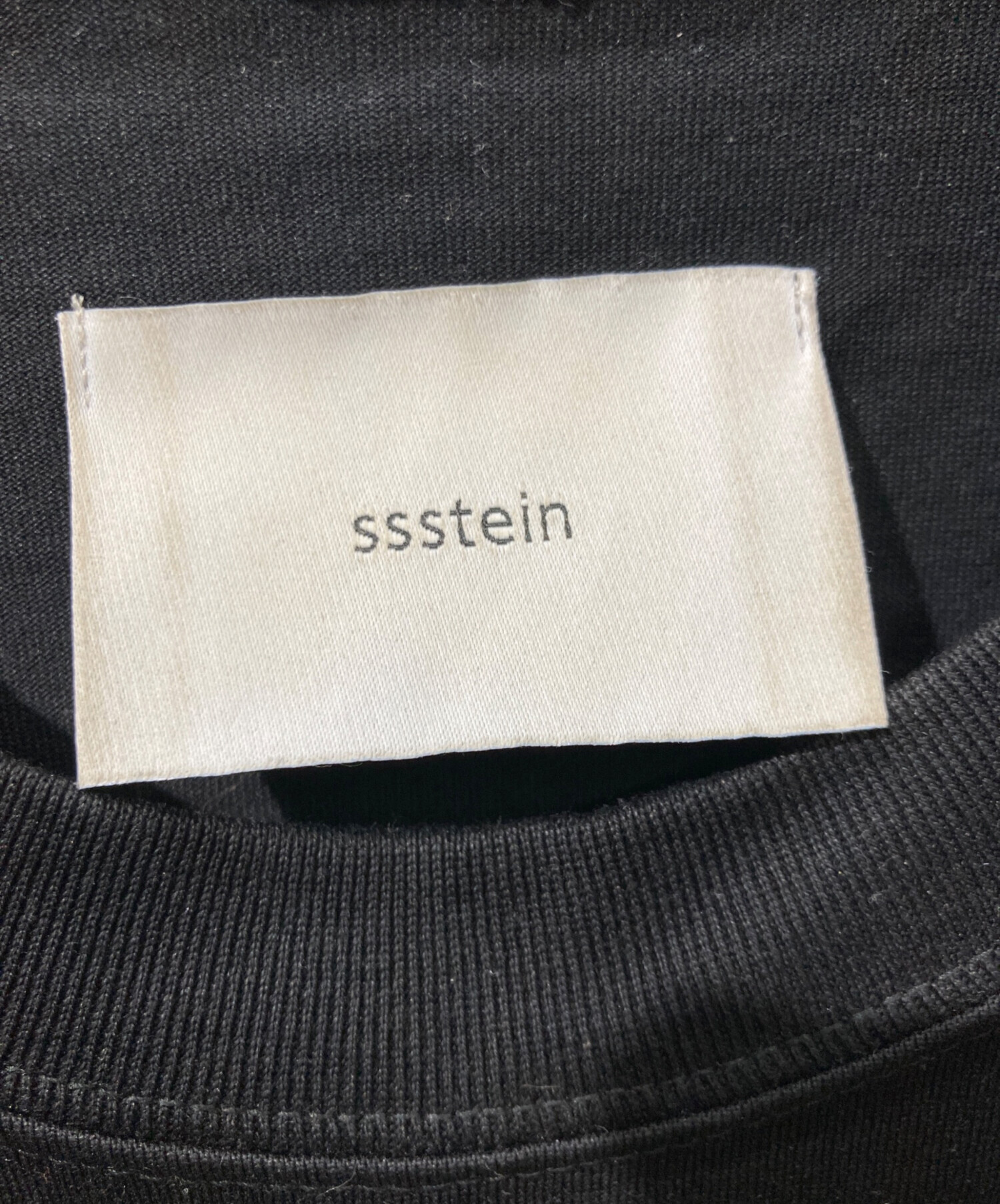 中古・古着通販】ssstein (シュタイン) プリントTシャツ ブラック