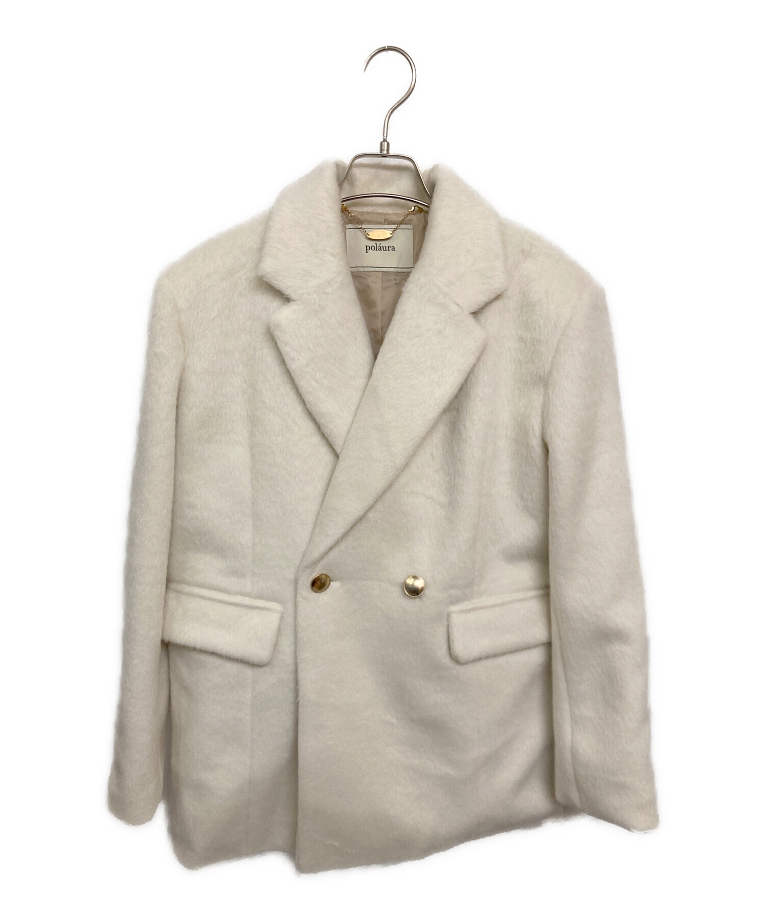 中古・古着通販】polaura (ポロ―ラ) シャギージャケットコート