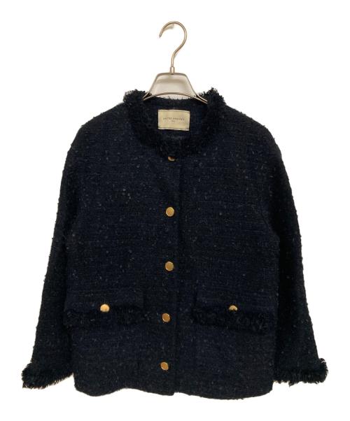 美品　united arrows ファンシーツイード ノーカラー ジャケット 中古・古着通販】UNITED ARROWS (ユナイテッドアローズ) ファンシー