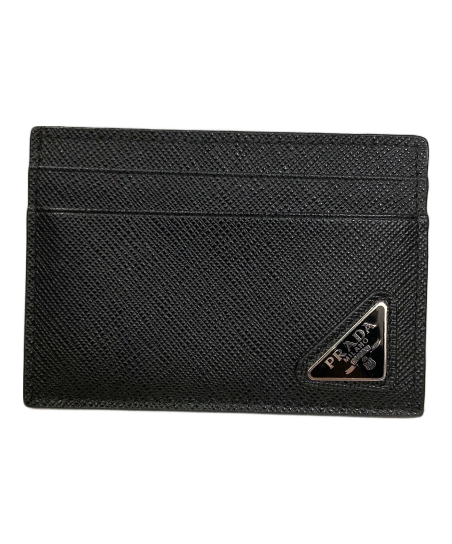 【国内正規品】PRADA ブラック マネークリップ 中古・古着通販】PRADA (プラダ) マネークリップ付きサフィアーノ