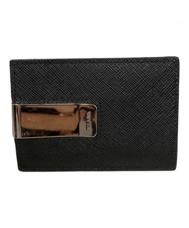 中古・古着通販】PRADA (プラダ) マネークリップ付きサフィアーノ