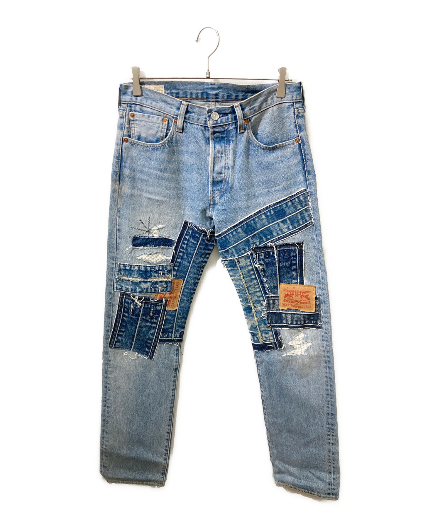 リーバイス リメイク パッチワークデニムパンツ 中古・古着通販】LEVI'S (リーバイス) パッチワークデニムパンツ