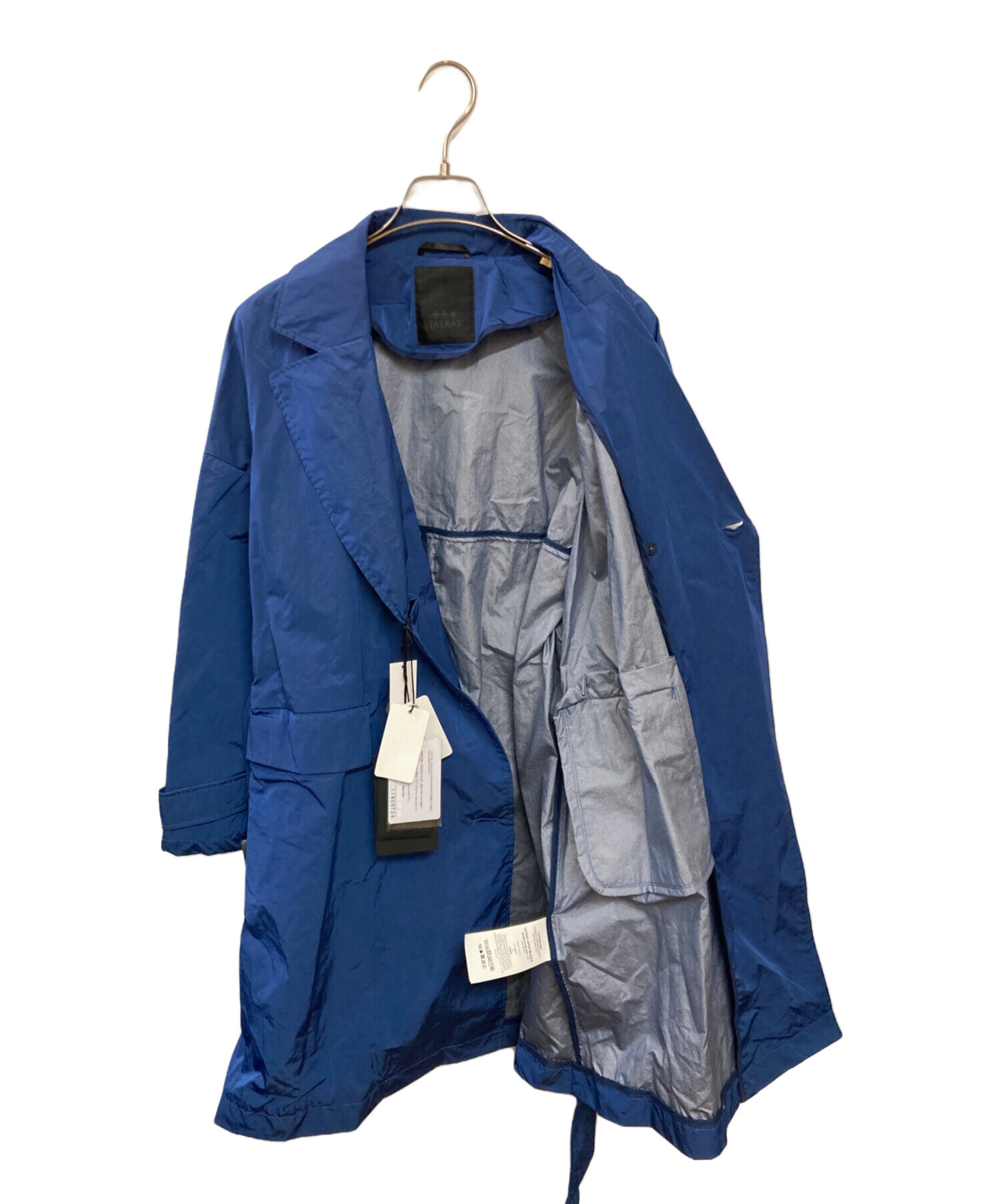 中古・古着通販】TATRAS (タトラス) BETULLAトレンチコート ブルー