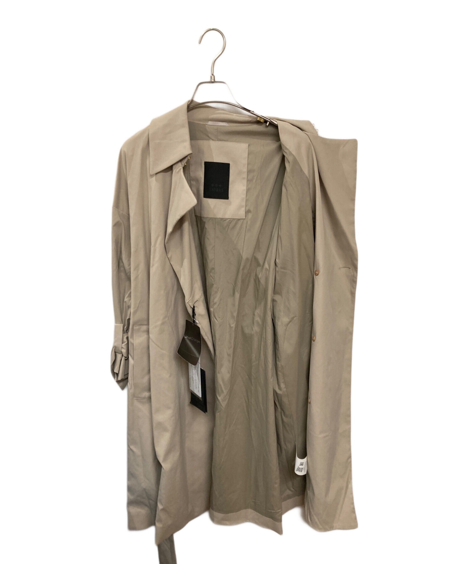 中古・古着通販】TATRAS (タトラス) IRESINEトレンチコート ベージュ