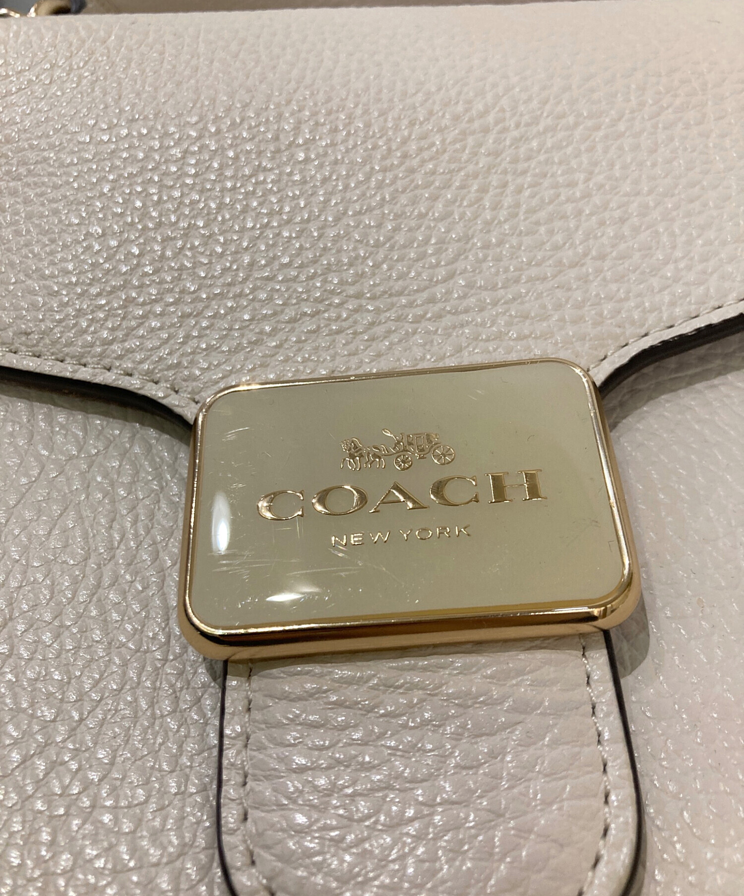 中古・古着通販】COACH (コーチ) ペッパーサッチェル ホワイト