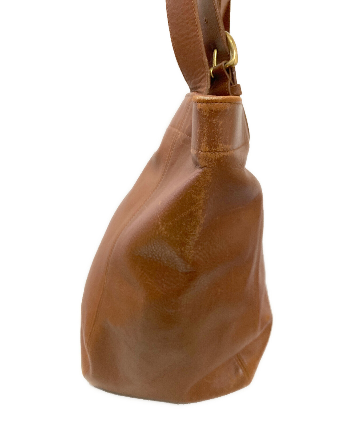 中古・古着通販】COACH (コーチ) レザートートバッグ ブラウン