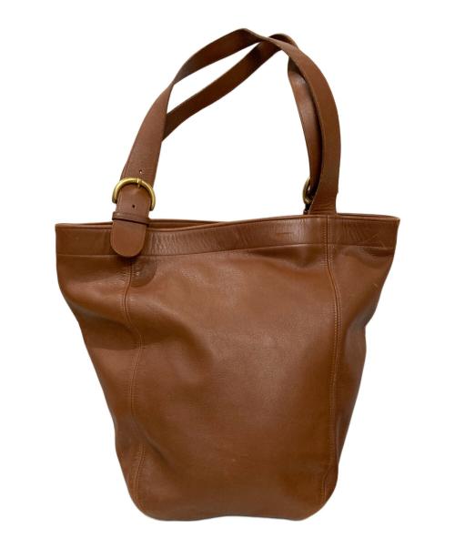 COACH トートバッグ ブラウン 新品未使用 中古・古着通販】COACH (コーチ) レザートートバッグ ブラウン