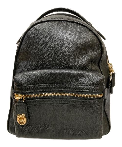 中古・古着通販】COACH (コーチ) レザーミニリュック ブラック