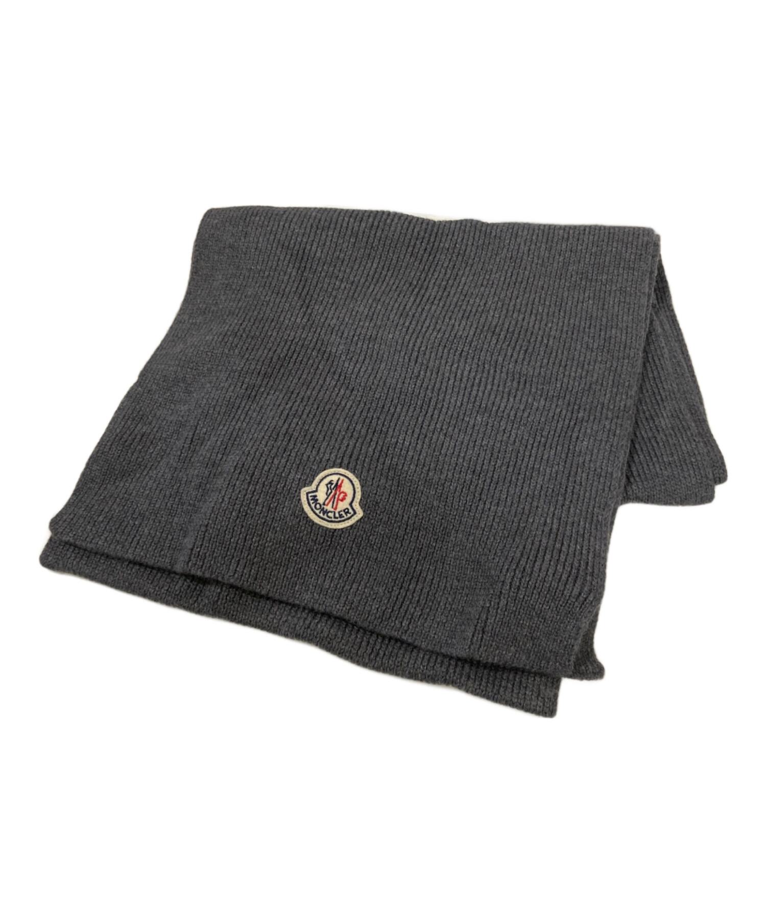 モンクレール　ウール　グレー　マフラー　ストール. 中古・古着通販】MONCLER (モンクレール) SCIARPA/ウールマフラー