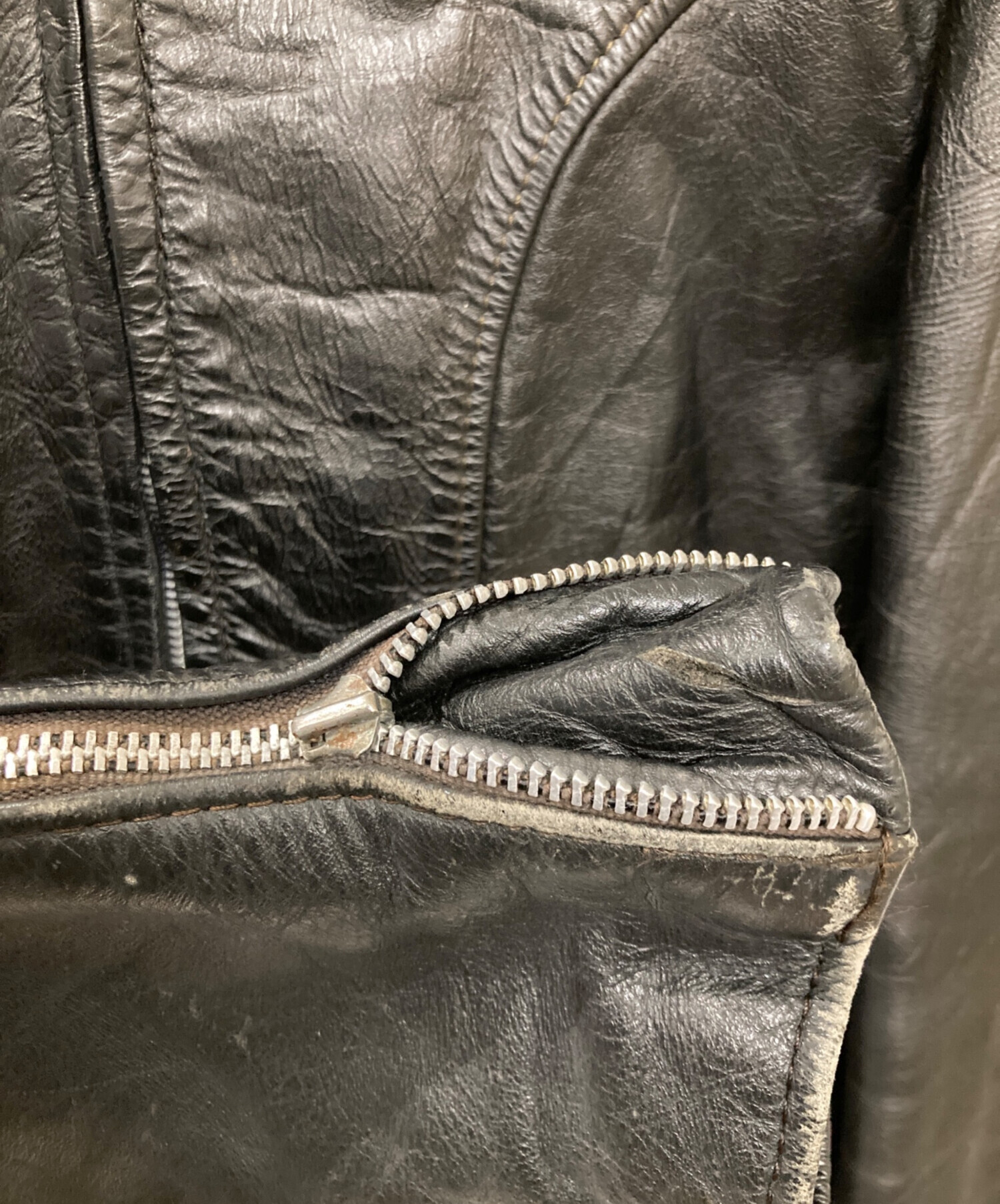 中古・古着通販】BROOKS (ブルックス) シングルライダースジャケット