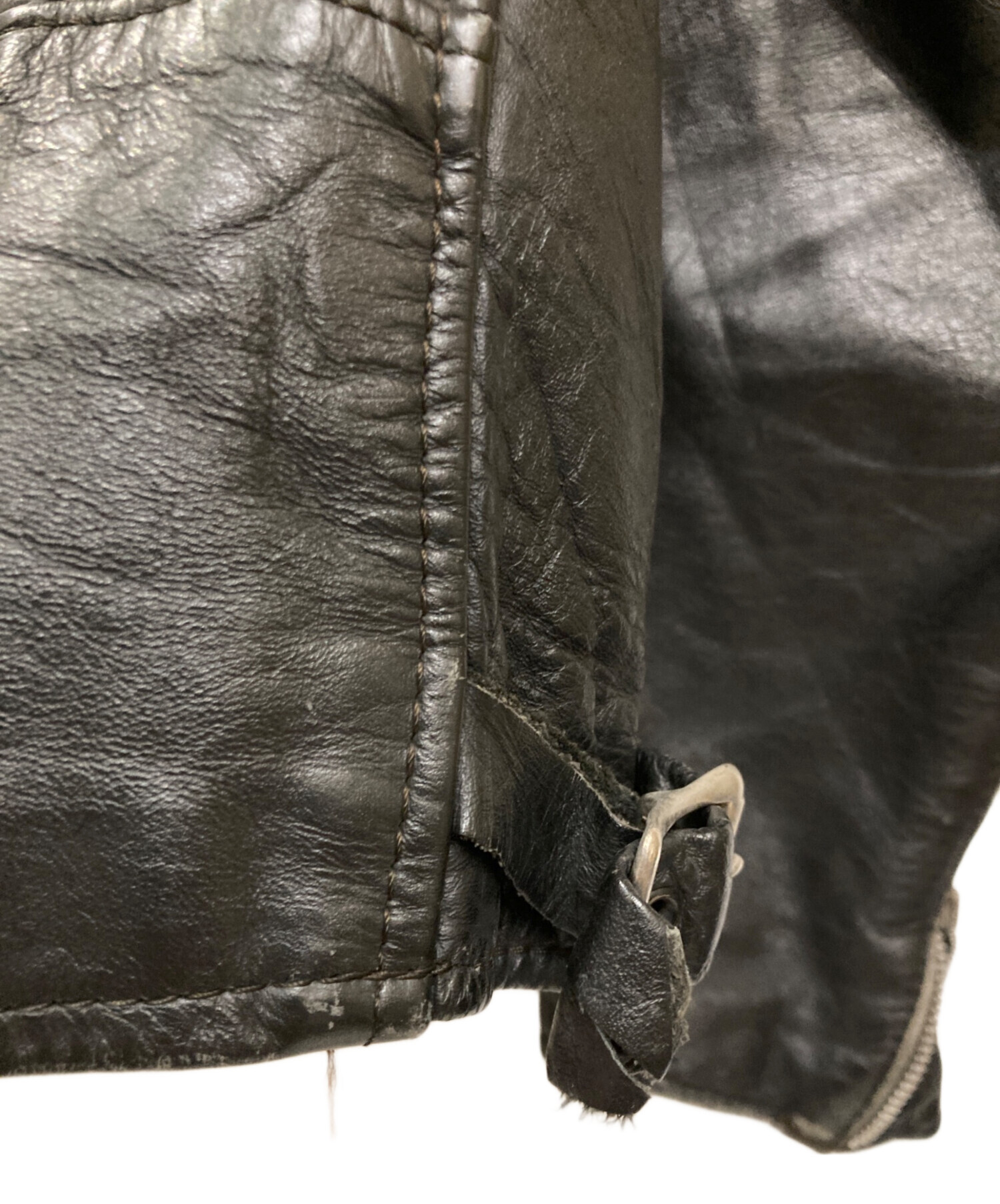 中古・古着通販】BROOKS (ブルックス) シングルライダースジャケット