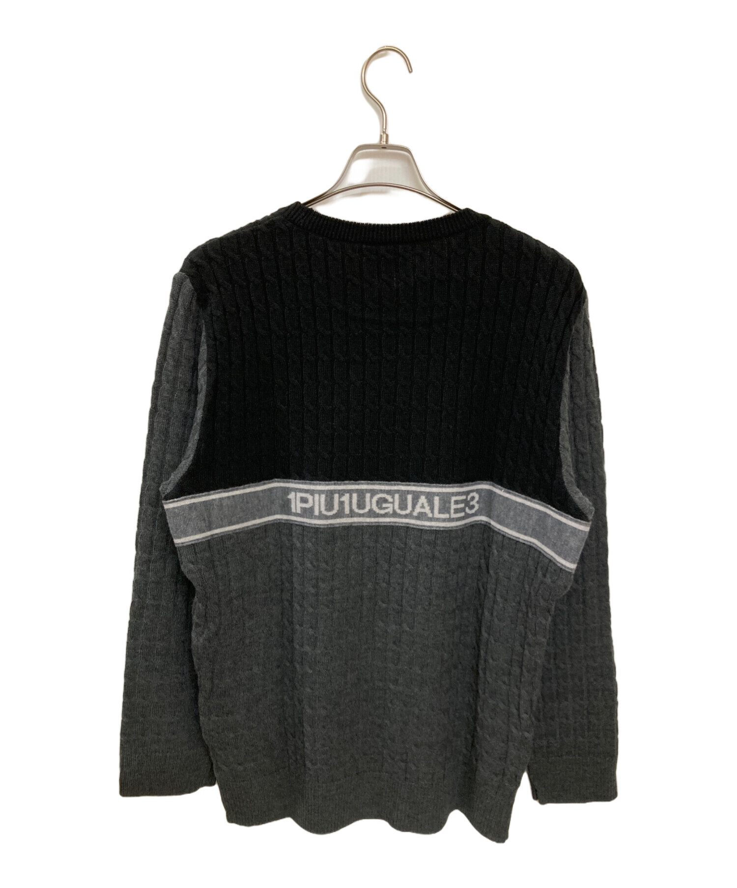 【未使用】1PIU1UGUALE3 ロゴリブベスト　ニット サイズ4 中古・古着通販】1piu1uguale3 (ウノピュウノウグァーレトレ) CREW