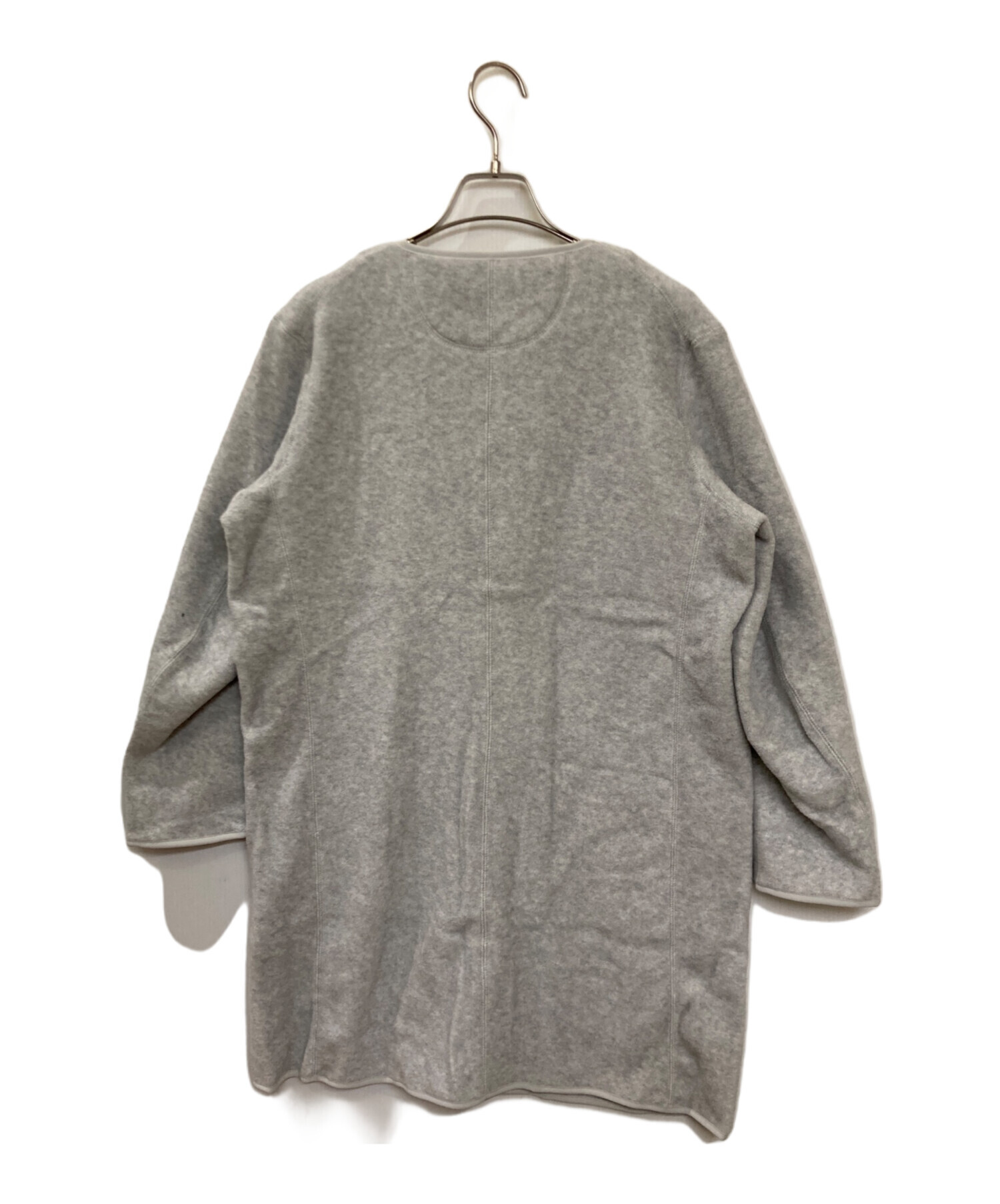 中古・古着通販】DANTON (ダントン) フリースカラーレスコート グレー