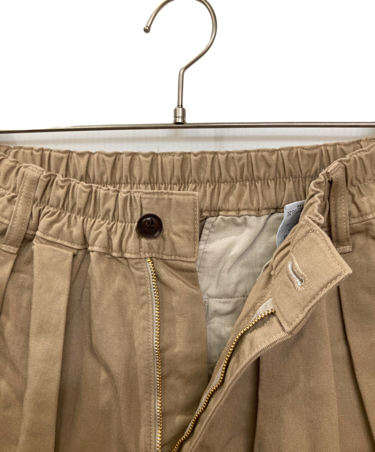 ハーベスティー　チノクロスサーカスパンツ　ベージュ 中古・古着通販】HARVESTY (ハーベスティー) コットンチノクロス