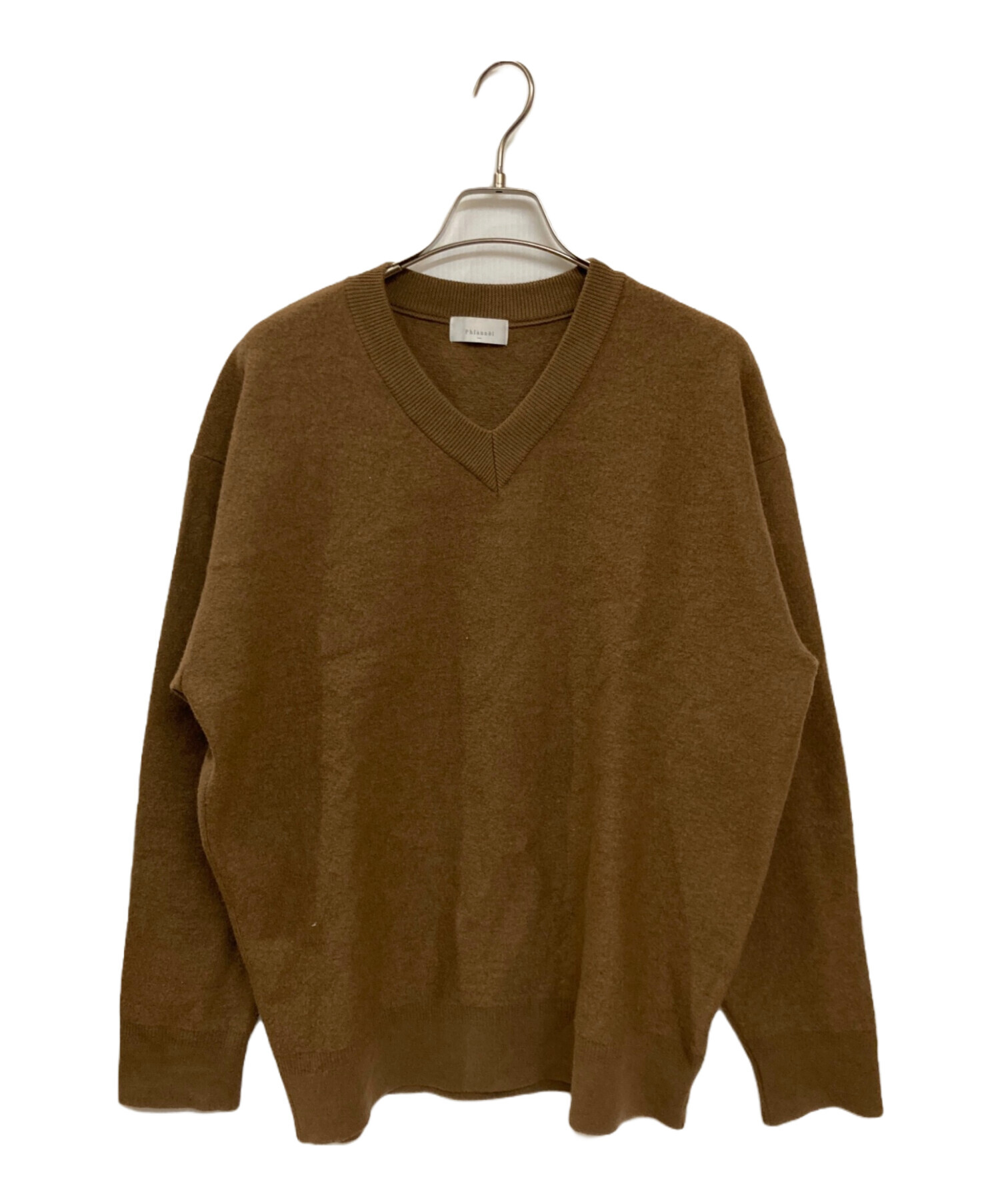 中古・古着通販】Phlannel (フランネル) ウールヤクVネックニット