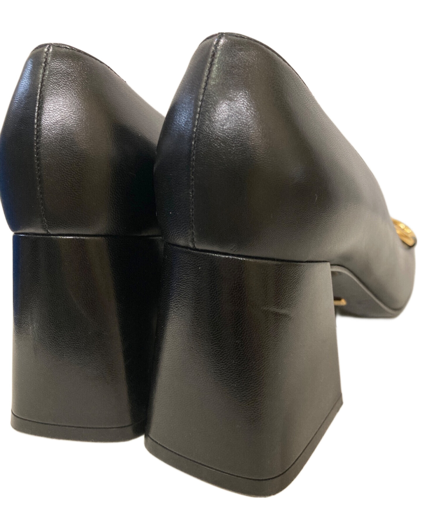 中古・古着通販】GUCCI (グッチ) ホースビットスクエアトゥパンプス