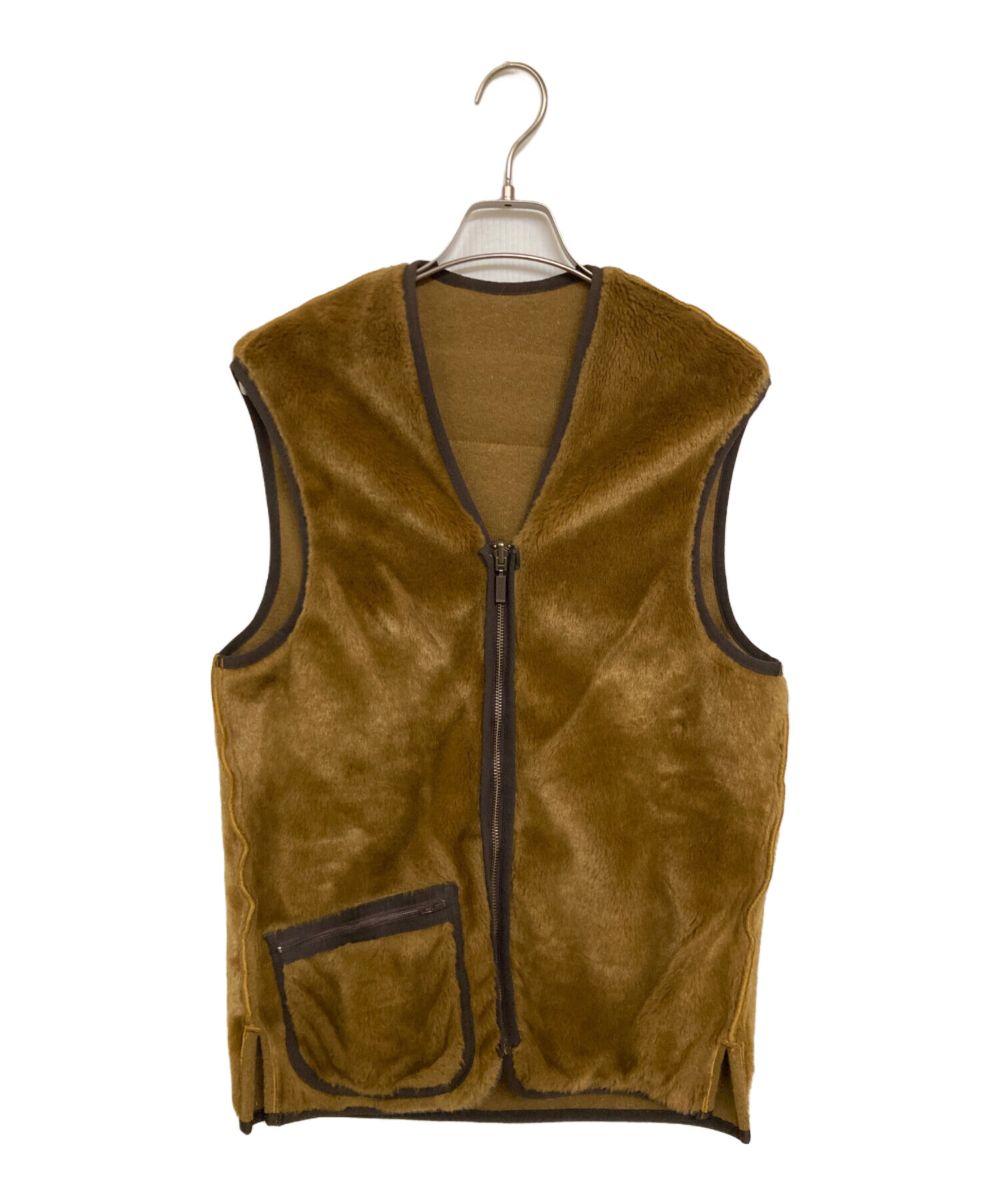 中古・古着通販】Barbour (バブアー) ボアライナーベスト ブラウン