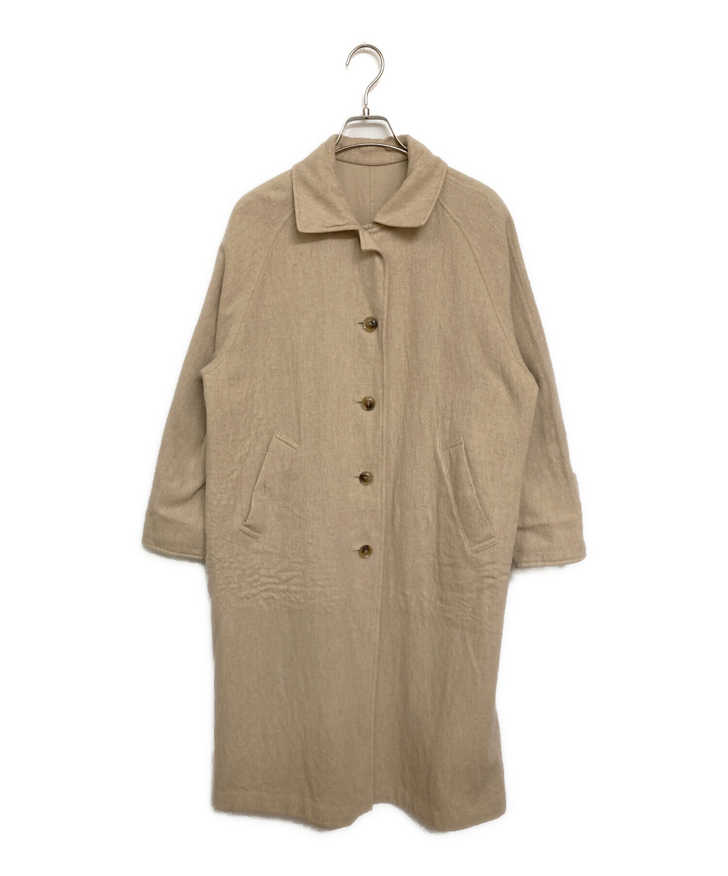 中古・古着通販】kagure (カグレ) リバーシブルコート ベージュ サイズ 