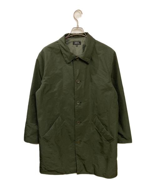 中古・古着通販】A.P.C. (アーペーセー) ステンカラーコート グリーン