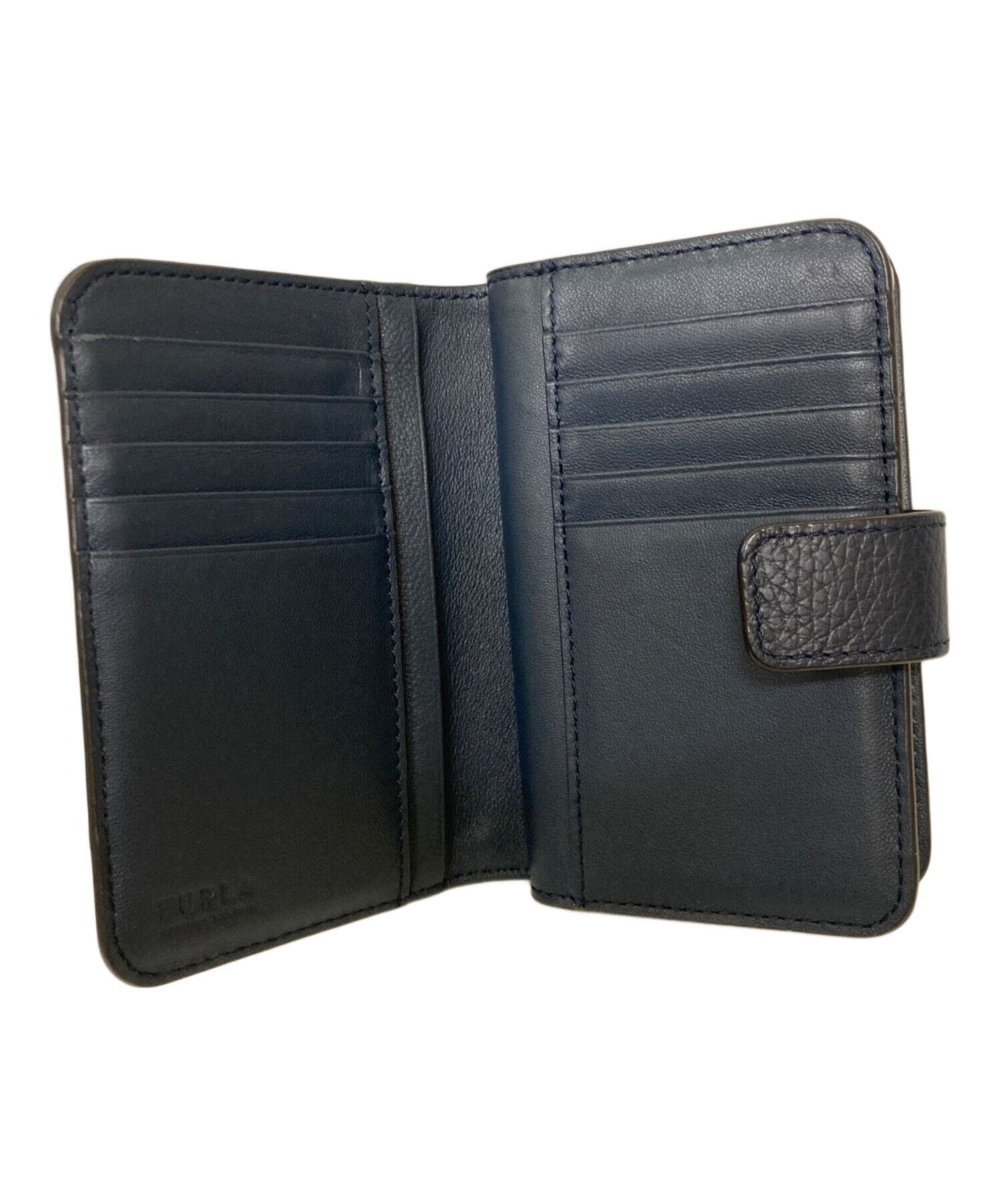 中古・古着通販】FURLA (フルラ) CAMELIA/二つ折り財布 ネイビー