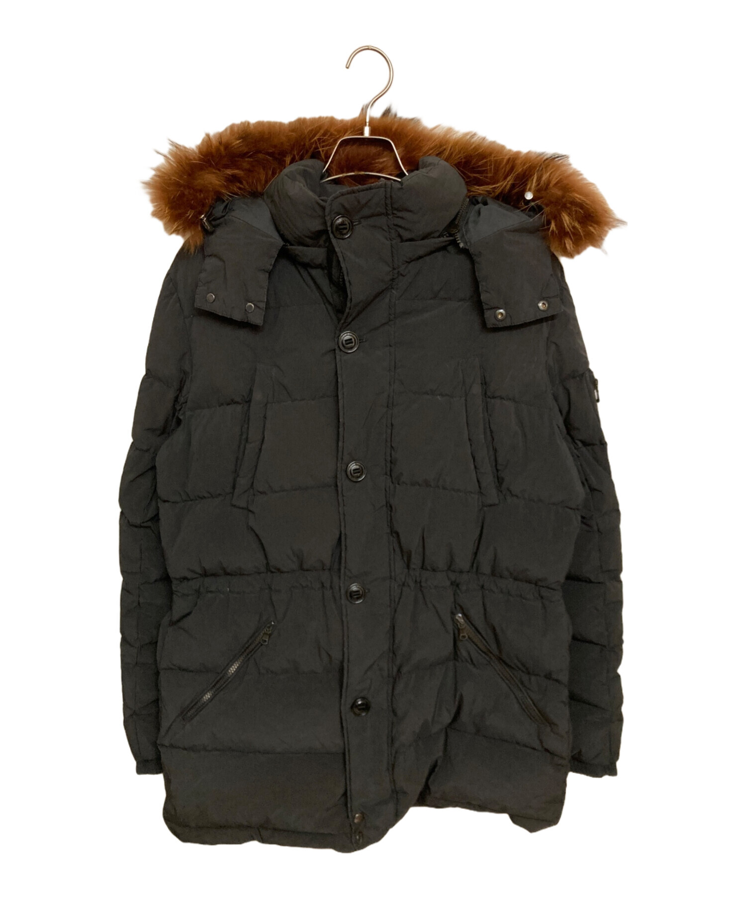 中古・古着通販】TATRAS (タトラス) ファー付きダウンコート グレー