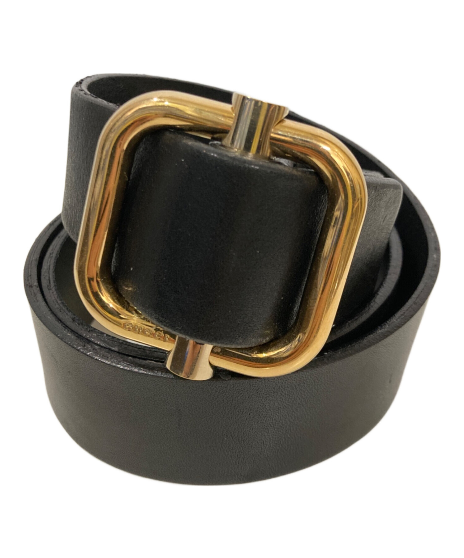 中古・古着通販】GUCCI (グッチ) レザーベルト ブラック｜ブランド