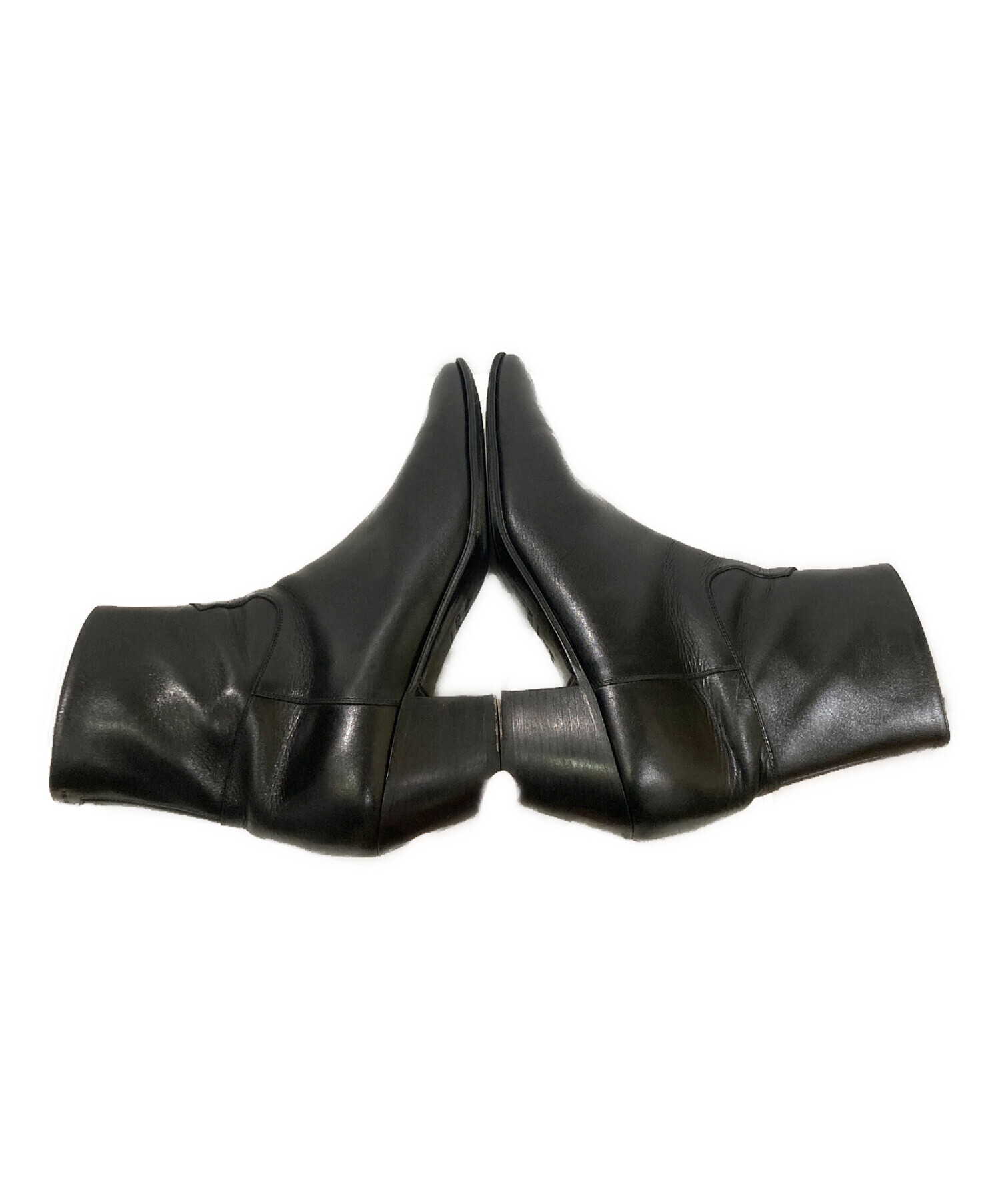 CELINE ジャクノ　パテントシューズ　42 エディ期 中古・古着通販】CELINE (セリーヌ) ジャクノブーツ ブラック サイズ