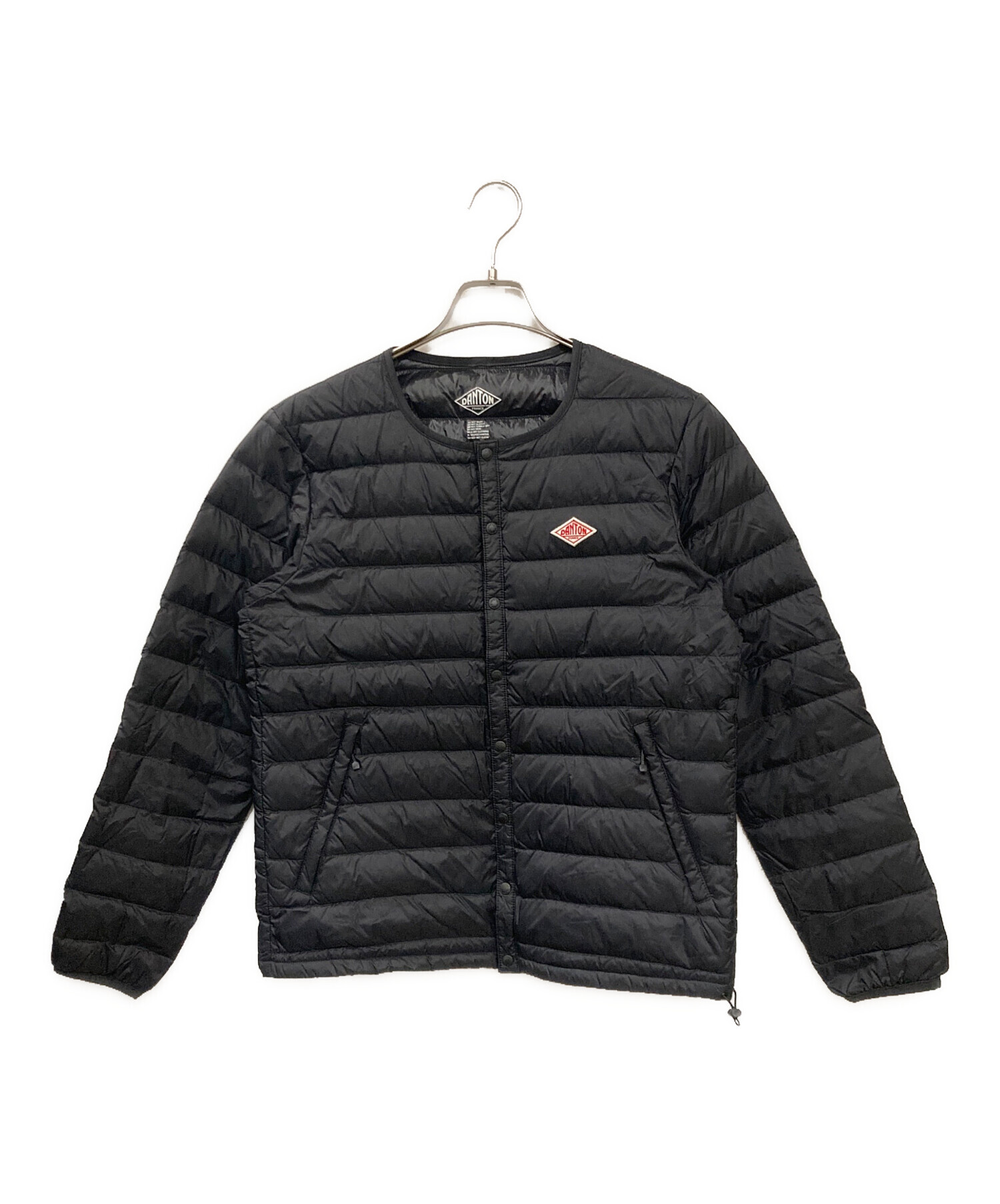 DANTON インナーダウンジャケット ブラック 38 グッドコンディション 中古・古着通販】DANTON (ダントン) インナーダウンジャケット