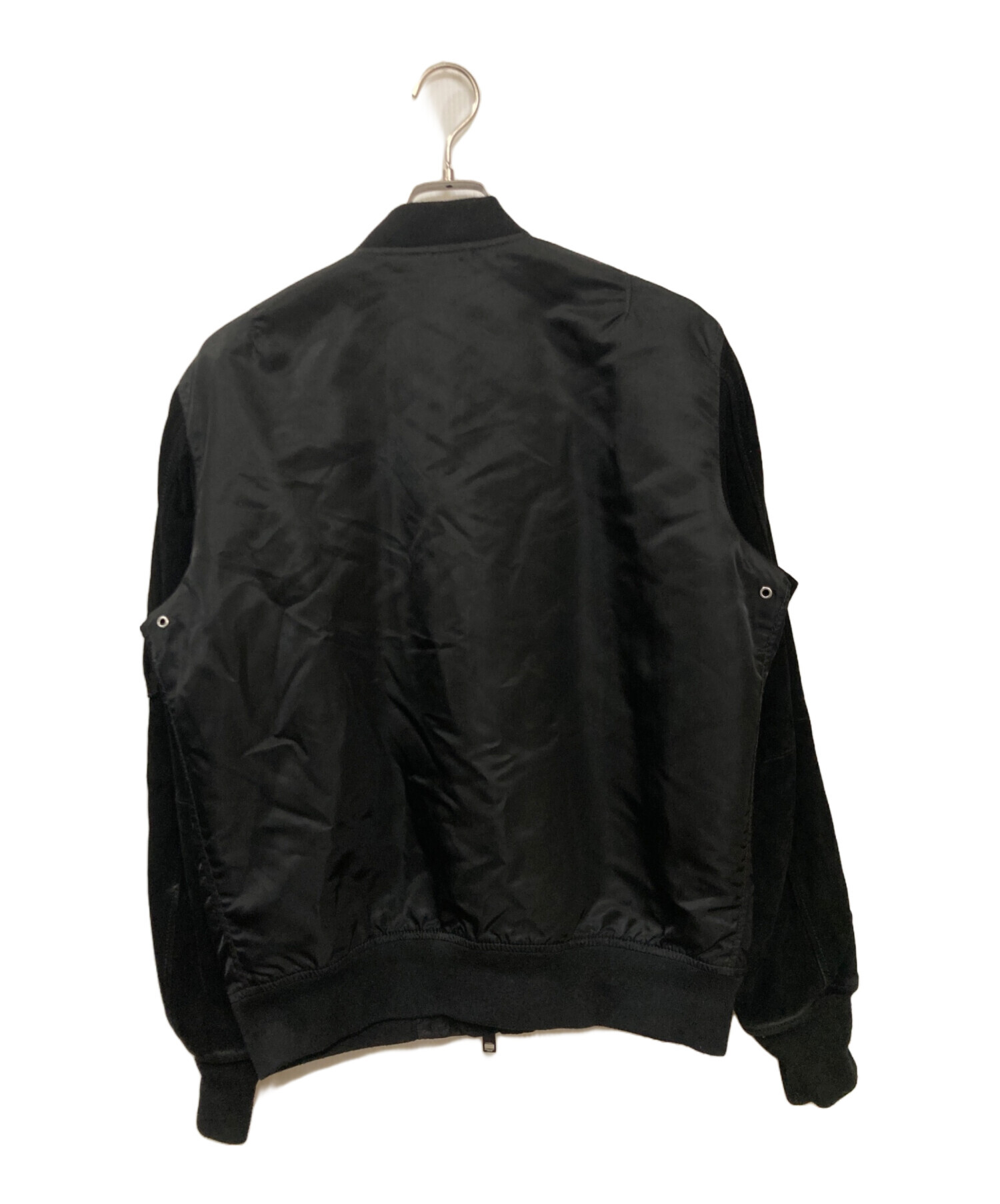 中古・古着通販】DIESEL (ディーゼル) 袖切替MA-1ジャケット ブラック 