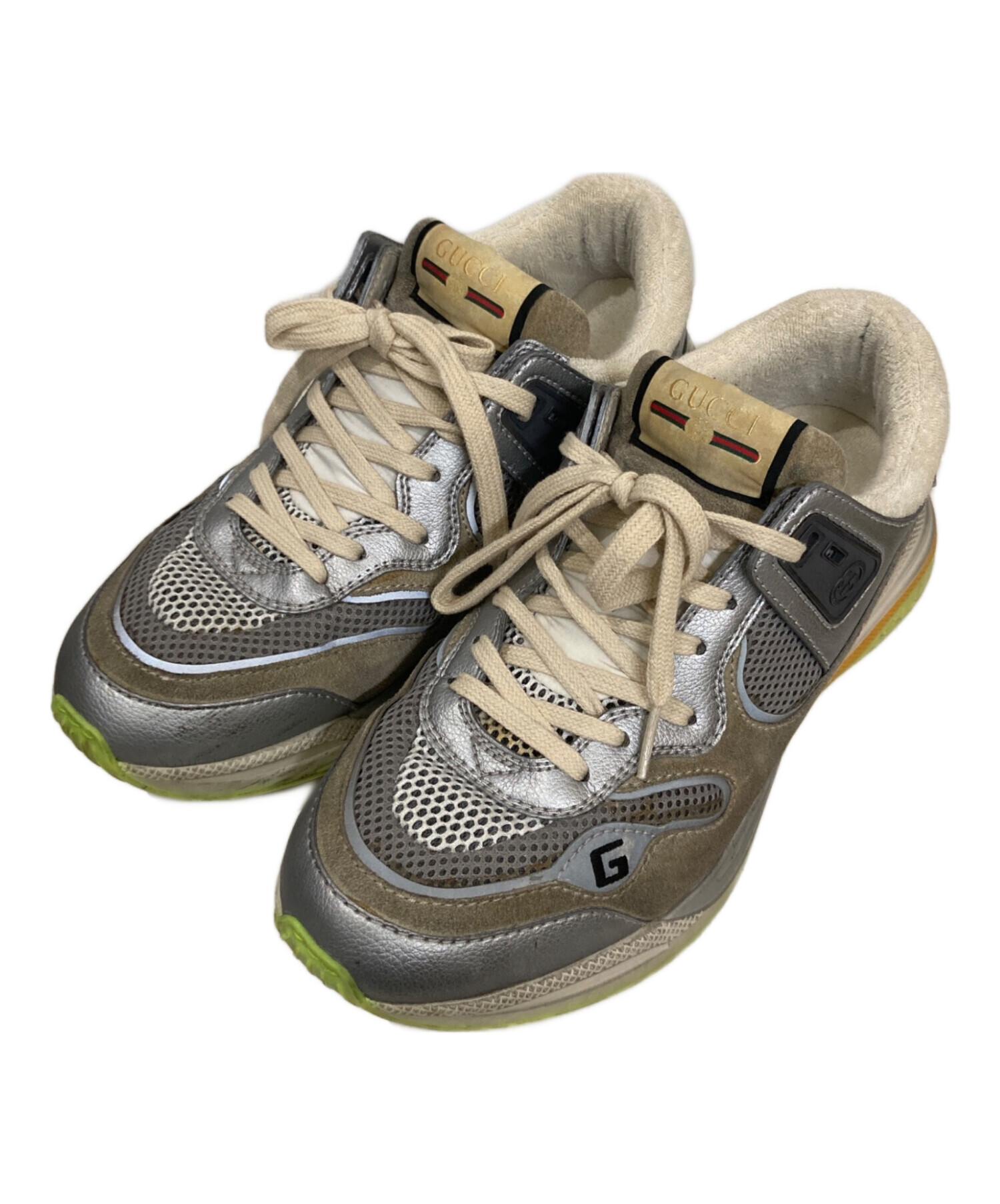 中古・古着通販】GUCCI (グッチ) ウルトラスペーススニーカー シルバー 