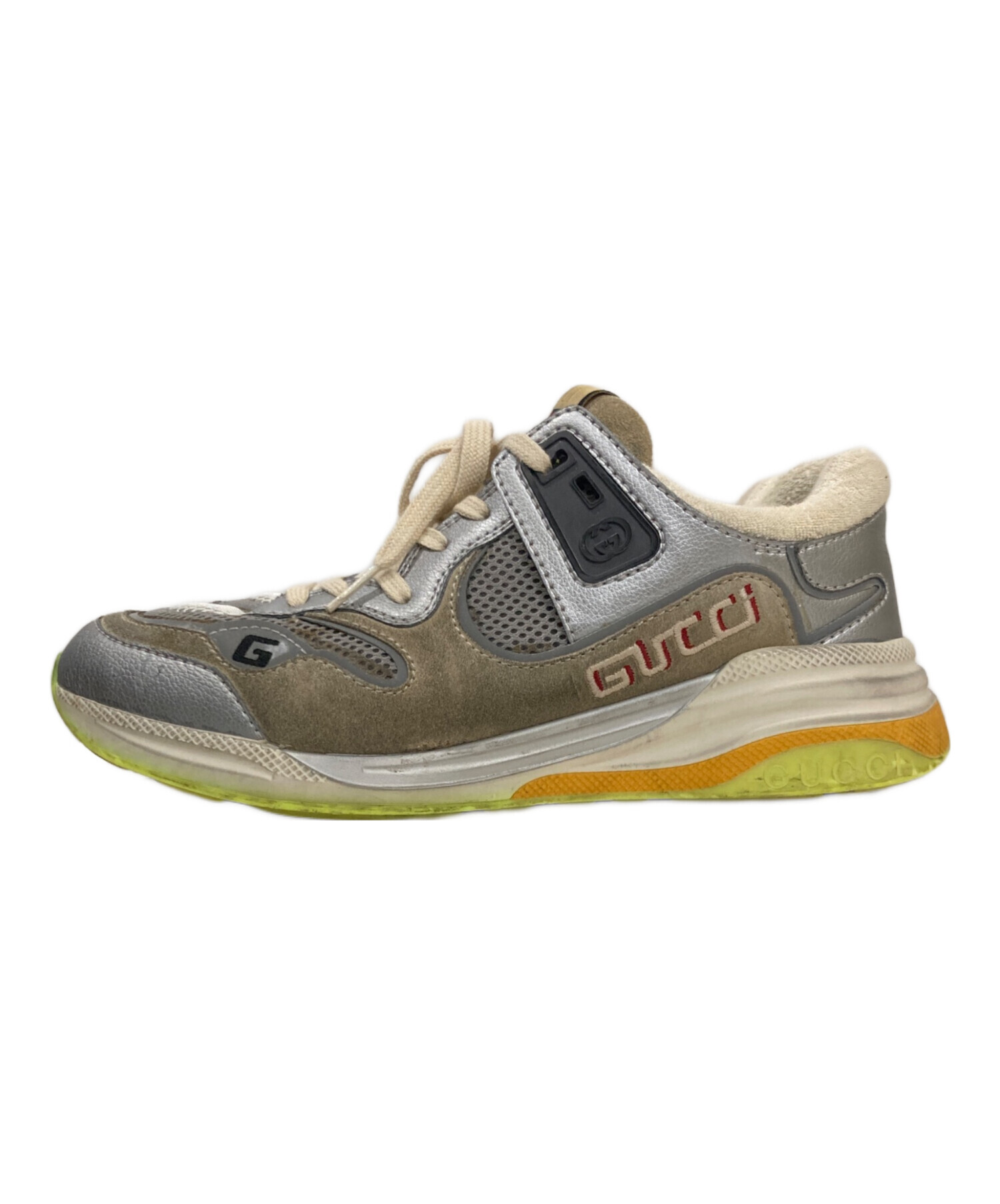 中古・古着通販】GUCCI (グッチ) ウルトラスペーススニーカー シルバー 