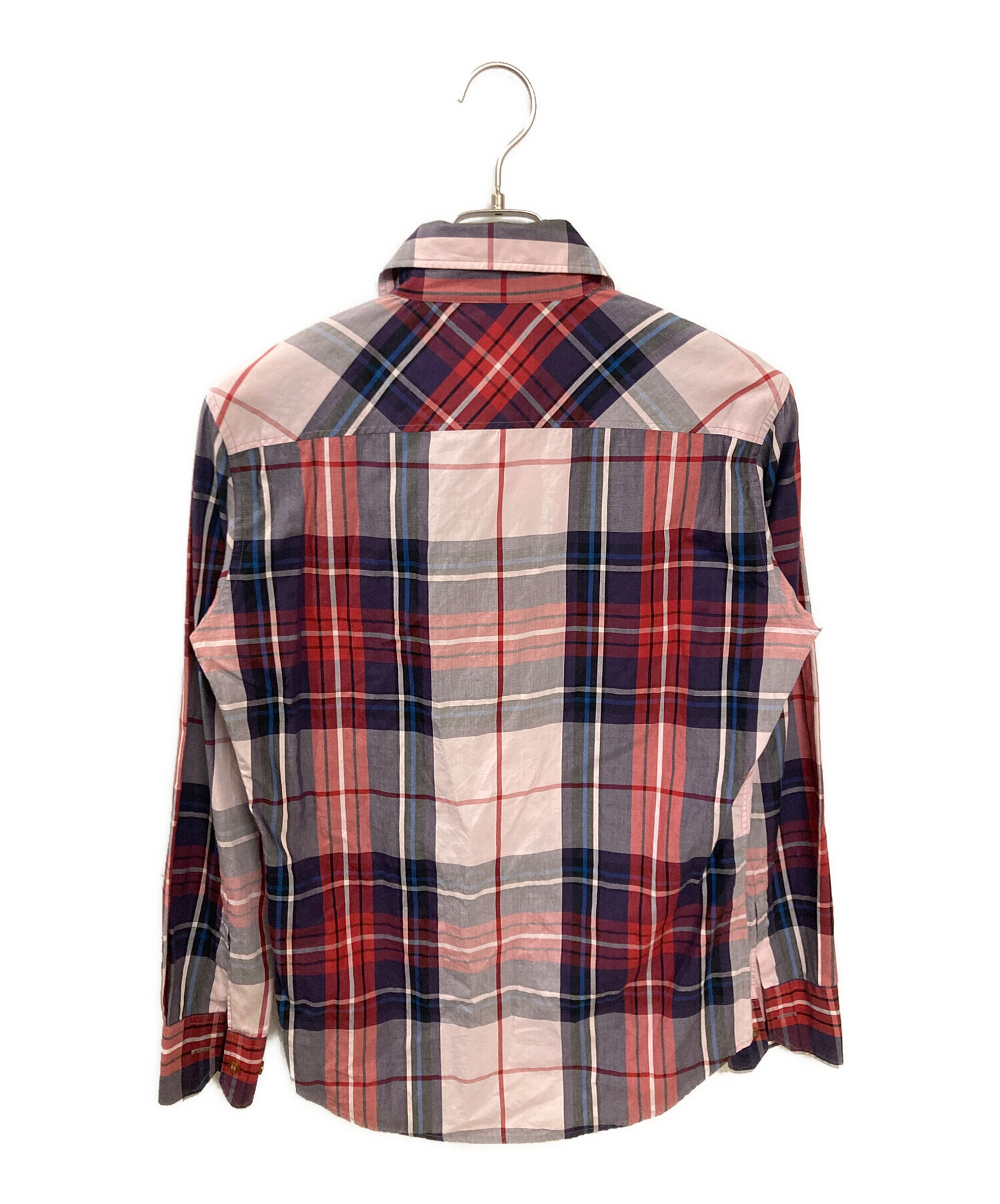 Vivienne Westwood チェック柄長袖シャツ 46 中古・古着通販】Vivienne Westwood man (ヴィヴィアン ウェストウッド