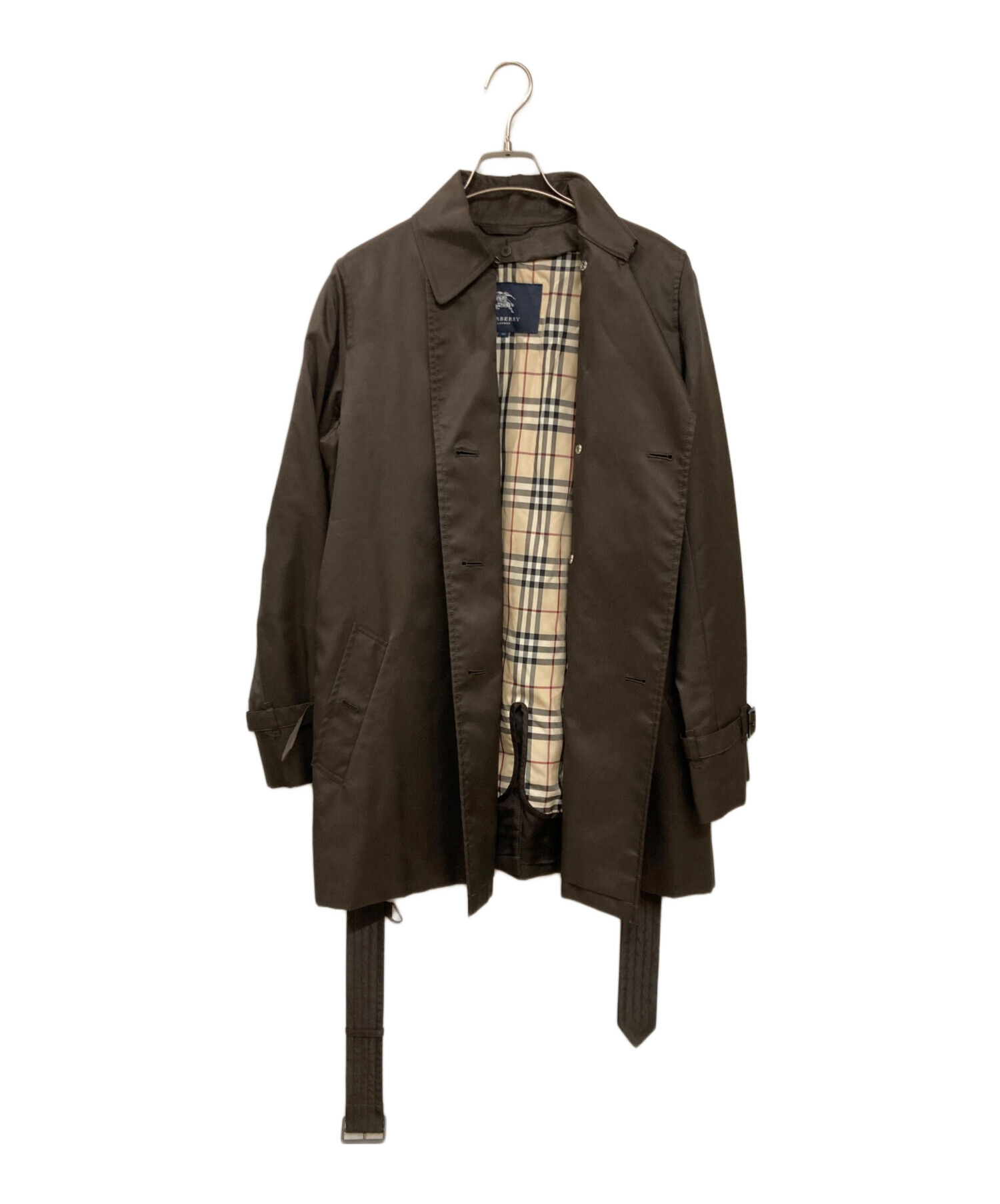 美品 バーバリーロンドン トレンチコート メガチェック ライナー ブラウン 40 中古・古着通販】BURBERRY LONDON (バーバリーロンドン) ノヴァ