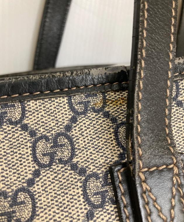 中古・古着通販】GUCCI (グッチ) GGキャンバストートバッグ グレー