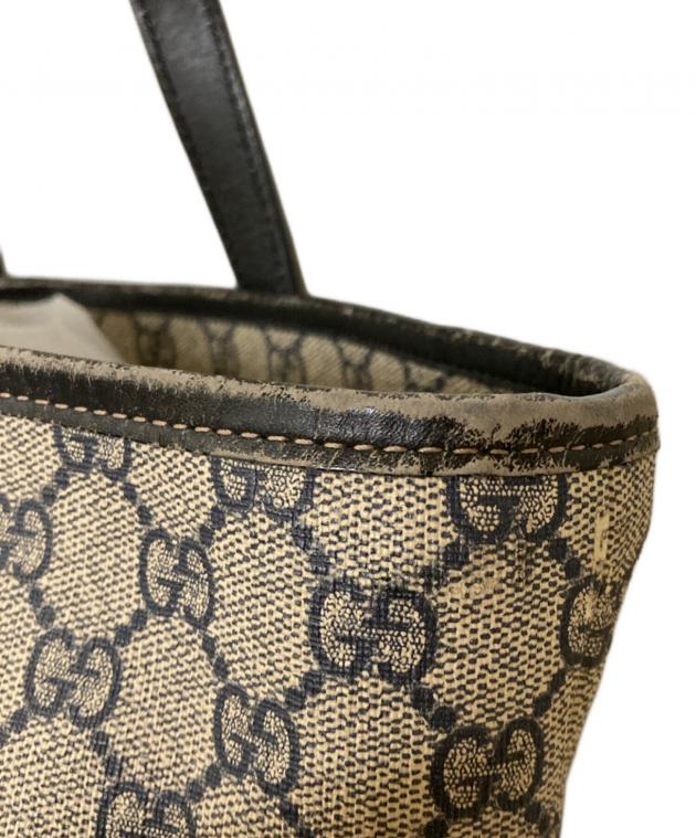 中古・古着通販】GUCCI (グッチ) GGキャンバストートバッグ グレー